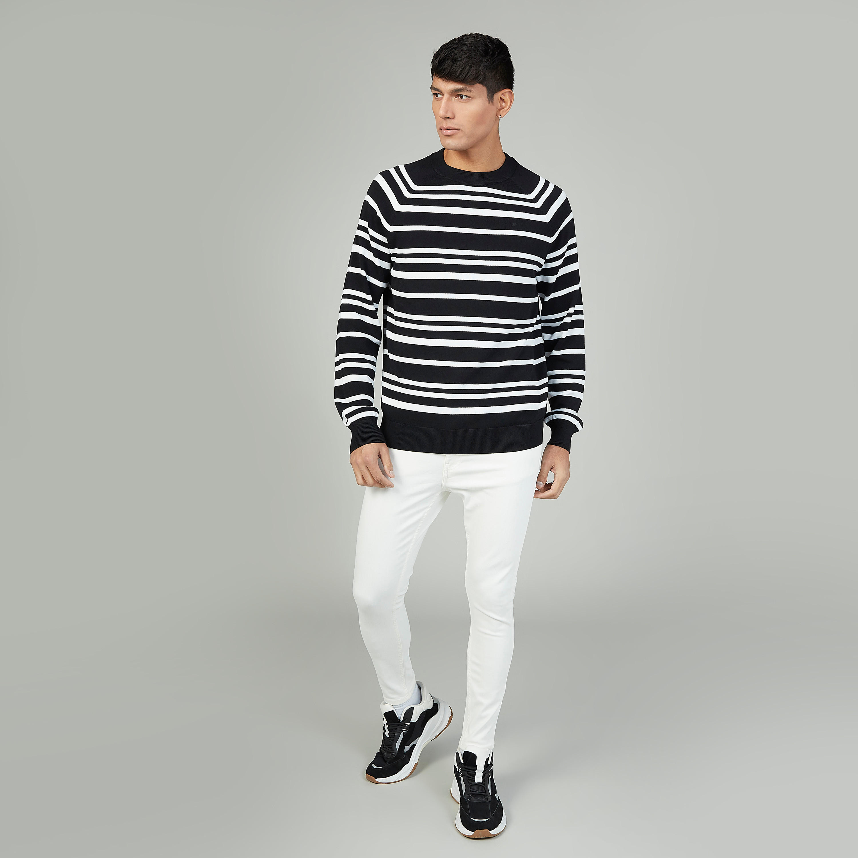Striped Sweater with Ribbed Hems-men-clothing-sweatersandpullovers-image-2