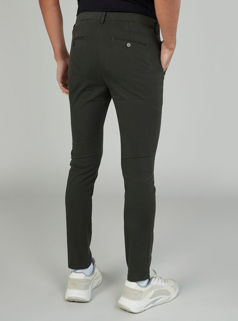 بنطلون شينو سادة بجيوب وعراوي-men-clothing-bottoms-trousersandchinos-trousers-image-4