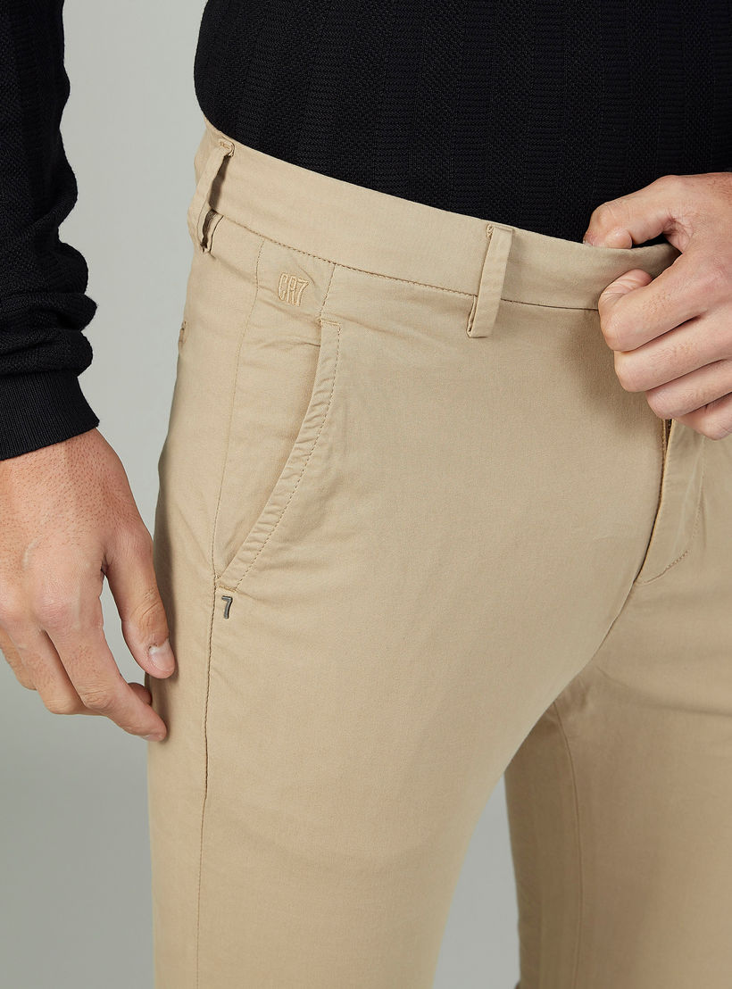 بنطلون شينو سادة بجيوب وعراوي-men-clothing-bottoms-trousersandchinos-trousers-image-3