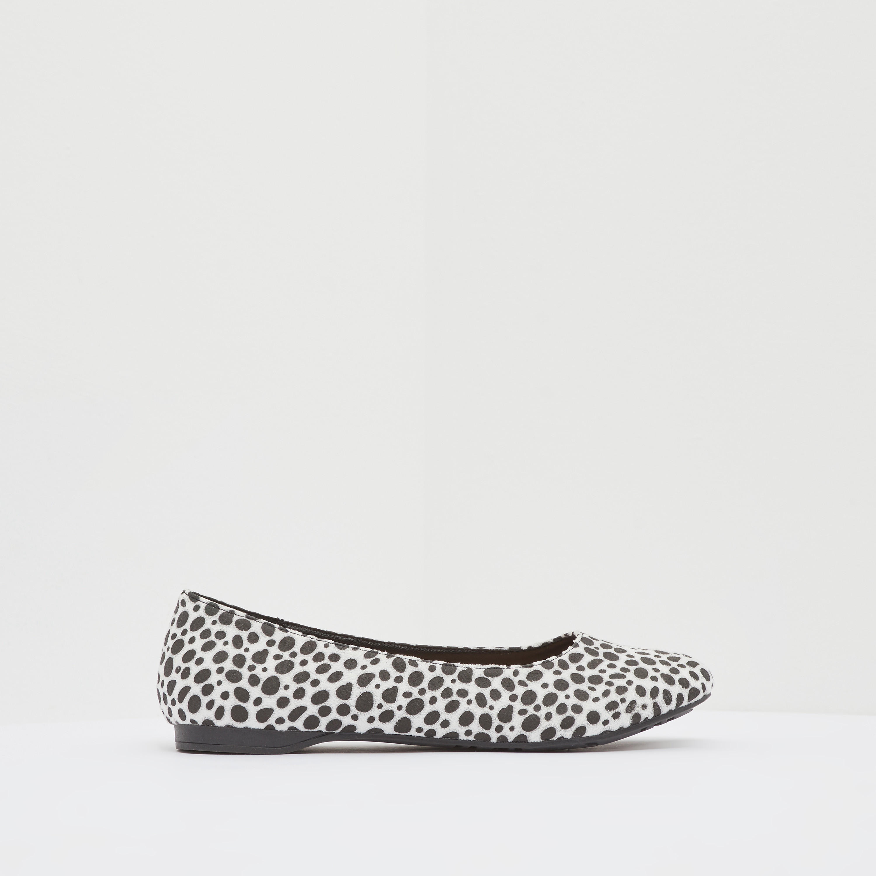 حذاء باليرينا سهل الارتداء بطبعات ومقدمة مستديرة-girls-shoes-ballerinas-image-1
