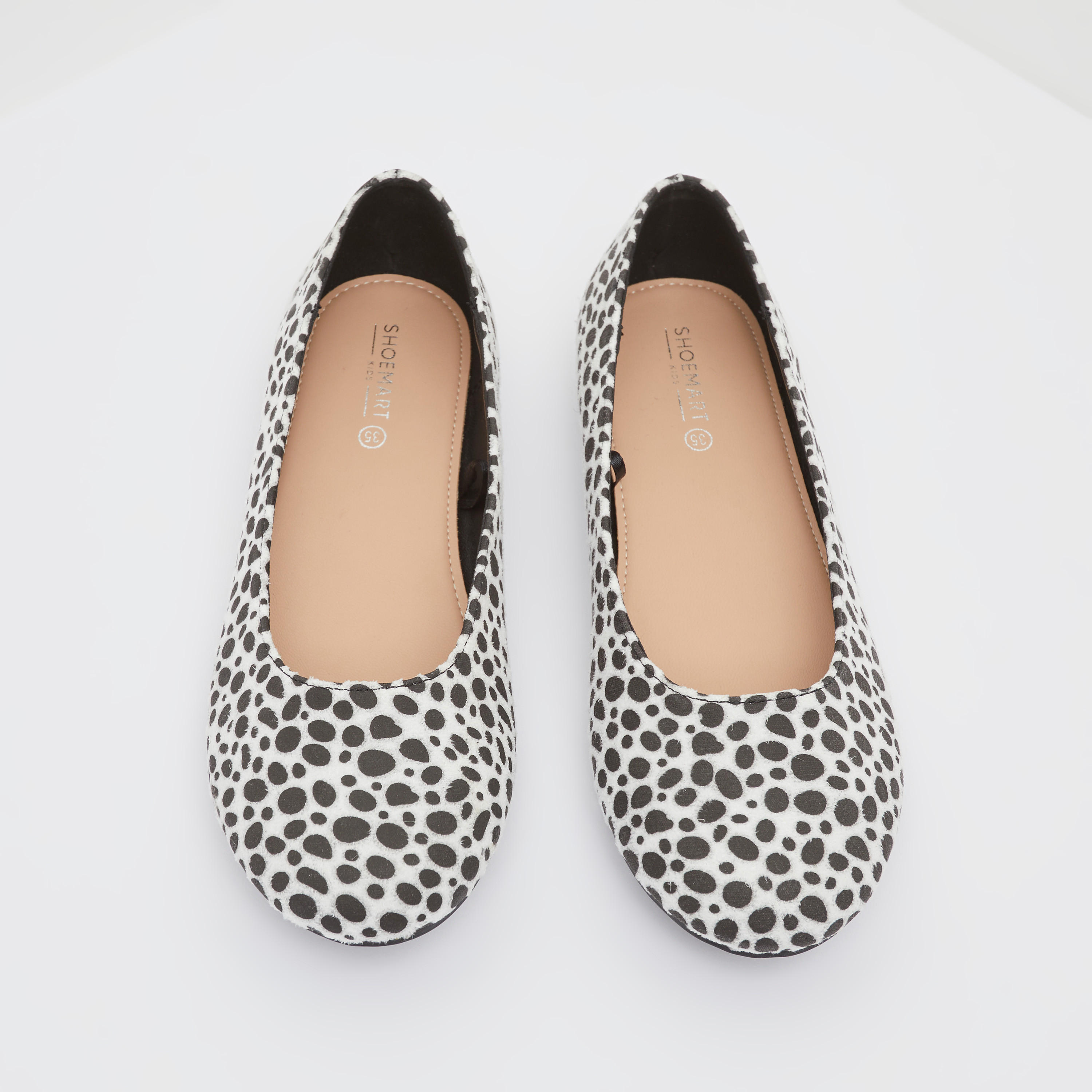 حذاء باليرينا سهل الارتداء بطبعات ومقدمة مستديرة-girls-shoes-ballerinas-image-2