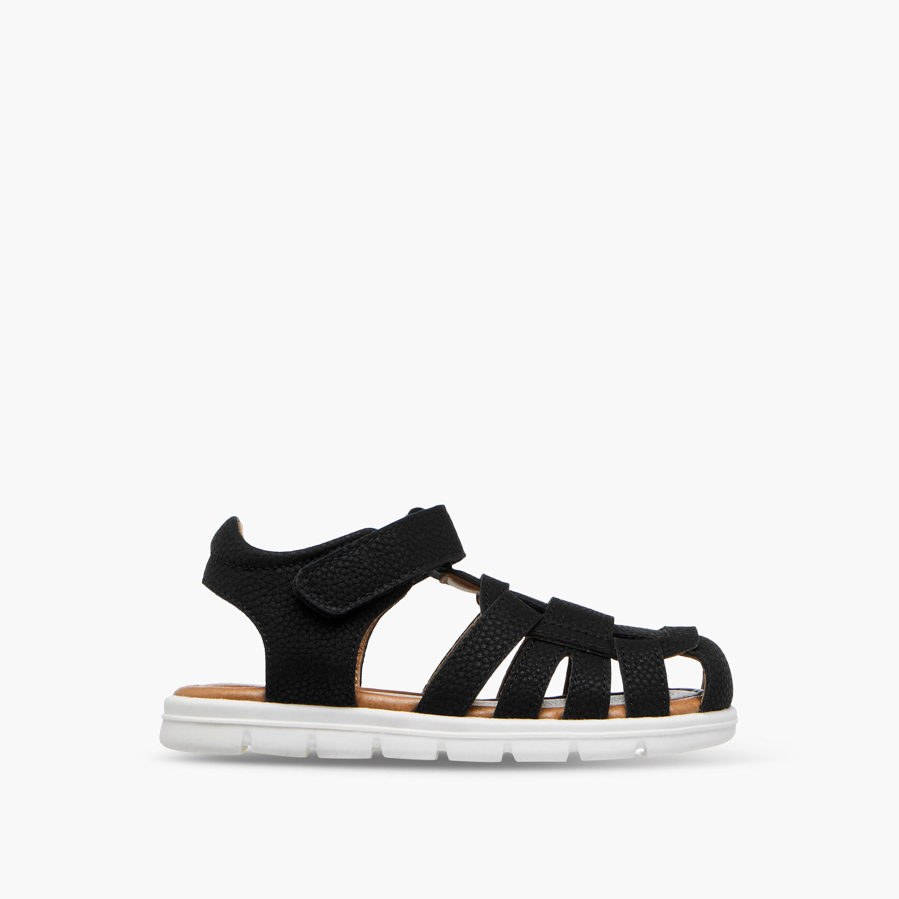 Juniors Fisherman Sandals with Hook and Loop Closure-boys-shoes-sandals-image-3