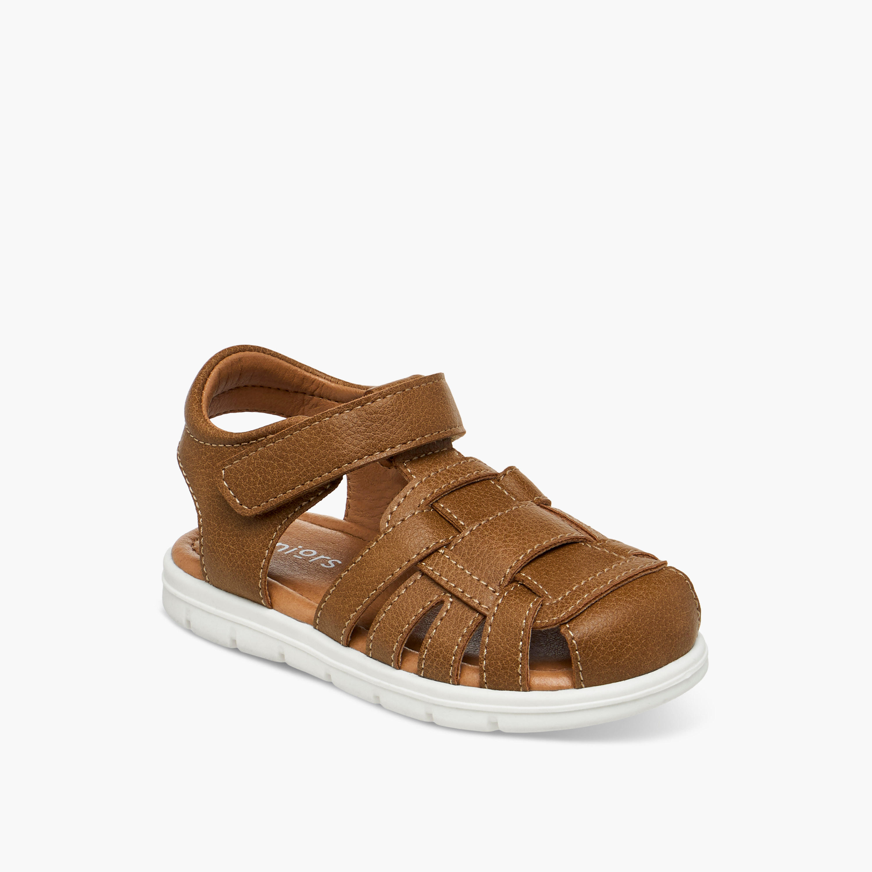 Juniors Fisherman Sandals with Hook and Loop Closure-boys-shoes-sandals-image-2