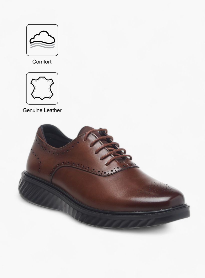 حذاء أكسفورد جلد مثقب برباط من لو كونفورت-men-shoes-formalshoes-image-2