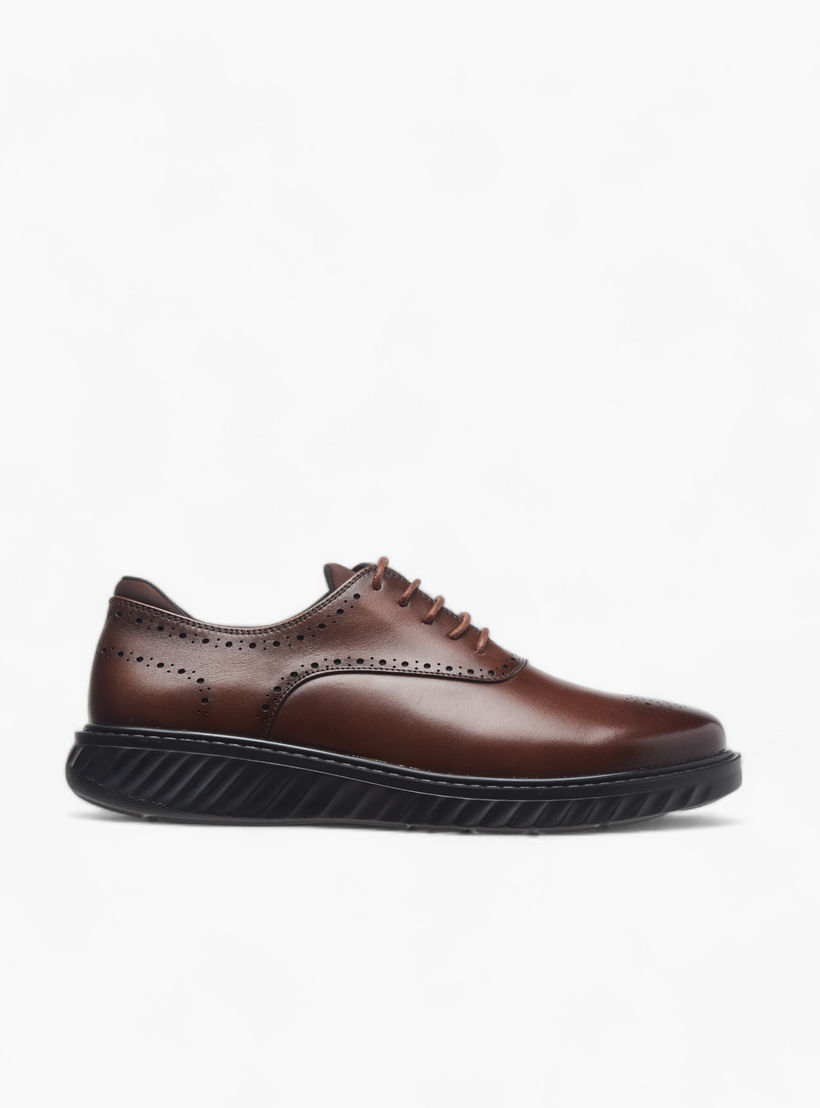حذاء أكسفورد جلد مثقب برباط من لو كونفورت-men-shoes-formalshoes-image-3