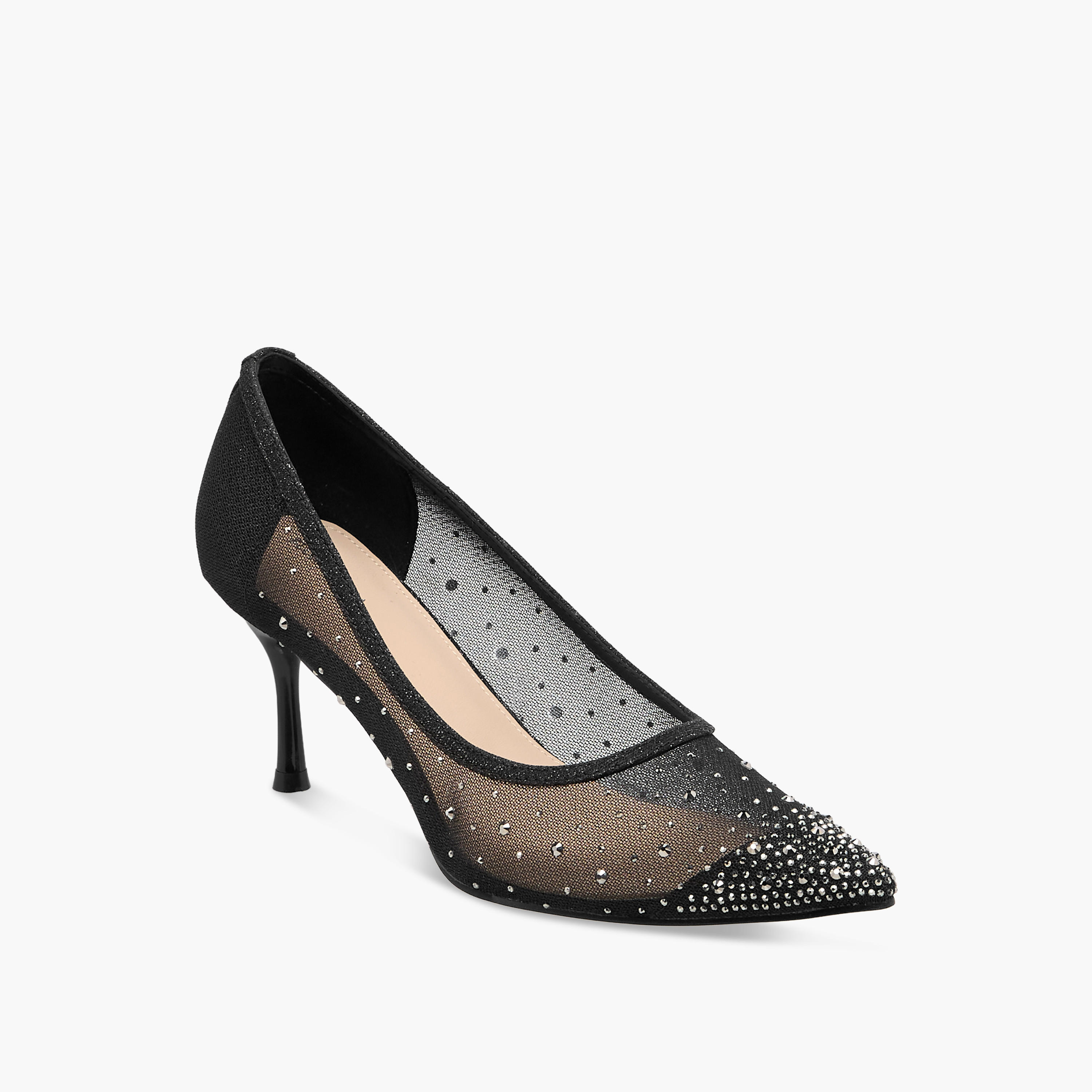 حذاء كلاسيكي مزين بكعب ستيليتو للنساء من فلورا بيلا-women-shoes-heels-image-2