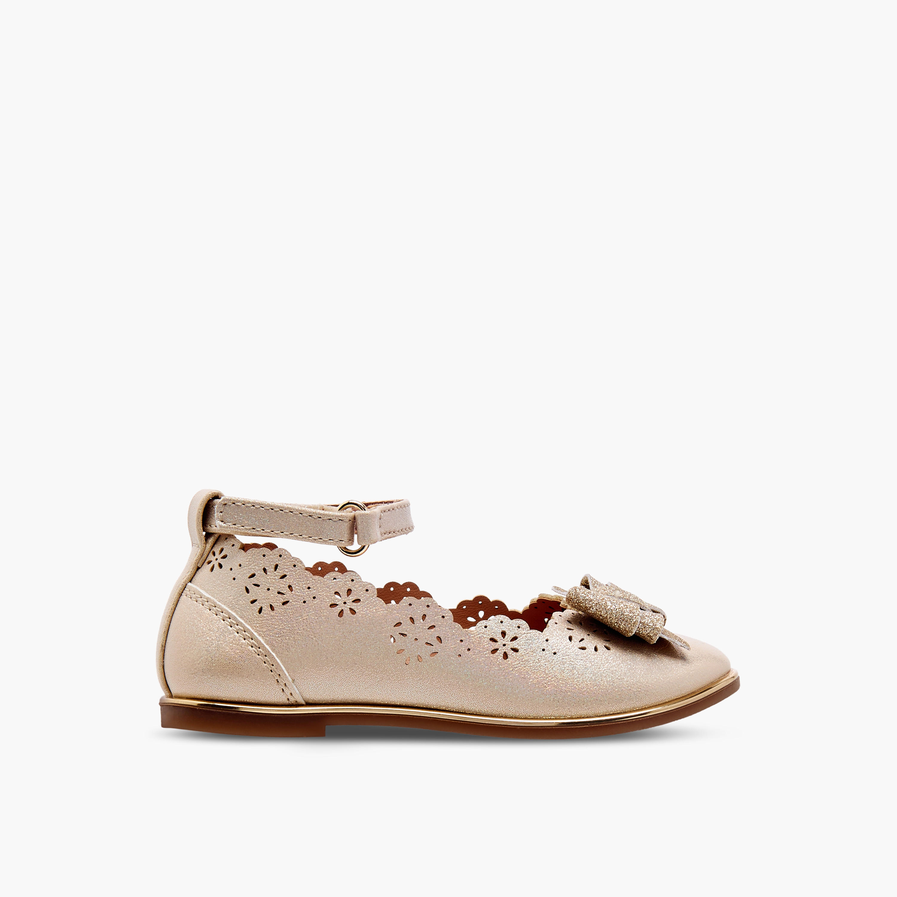Barefeet Laser Cut Mary Jane Shoes with Scallop Detail-girls-shoes-maryjanes-image-3