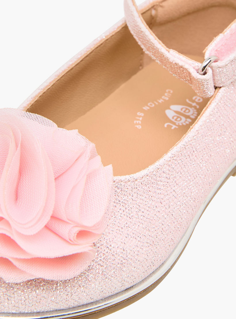 Barefeet Girls Floral Accent Mary Jane Shoes-girls-shoes-maryjanes-image-6