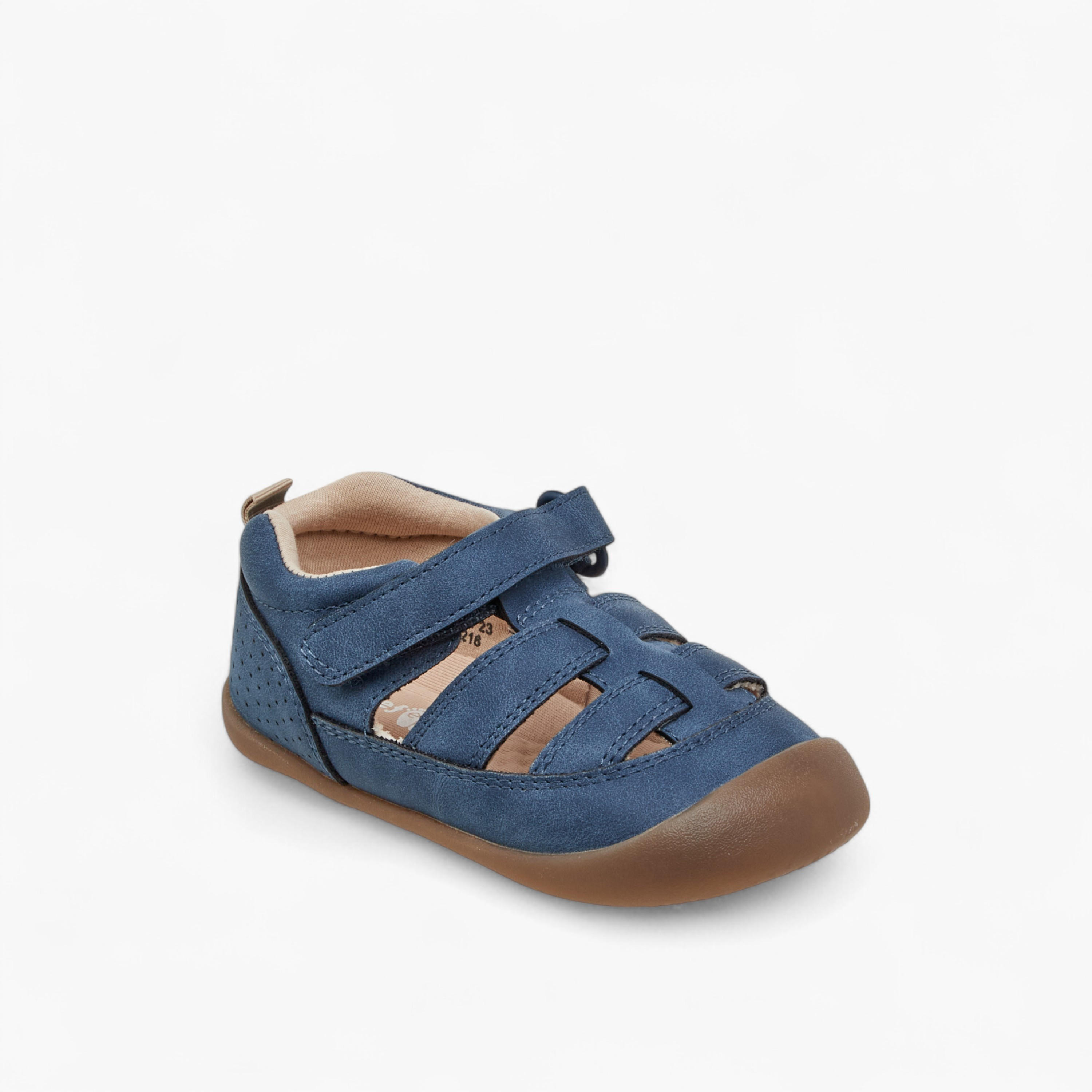 Barefeet Panelled Sandals with Hook and Loop Closure-boys-shoes-sandals-image-2