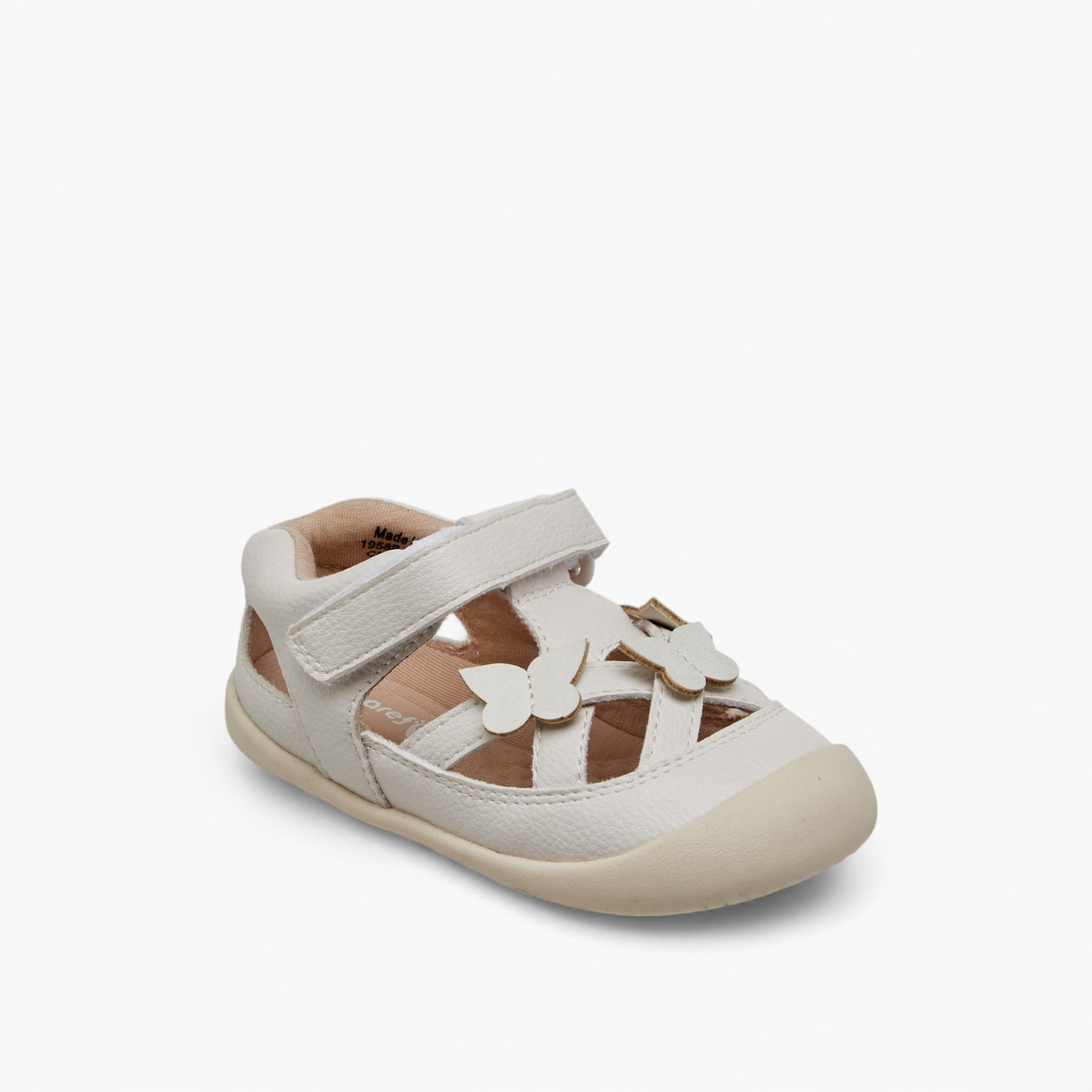 Barefeet Butterfly Applique Sandals with Hook and Loop Closure-girls-shoes-sandals-image-2