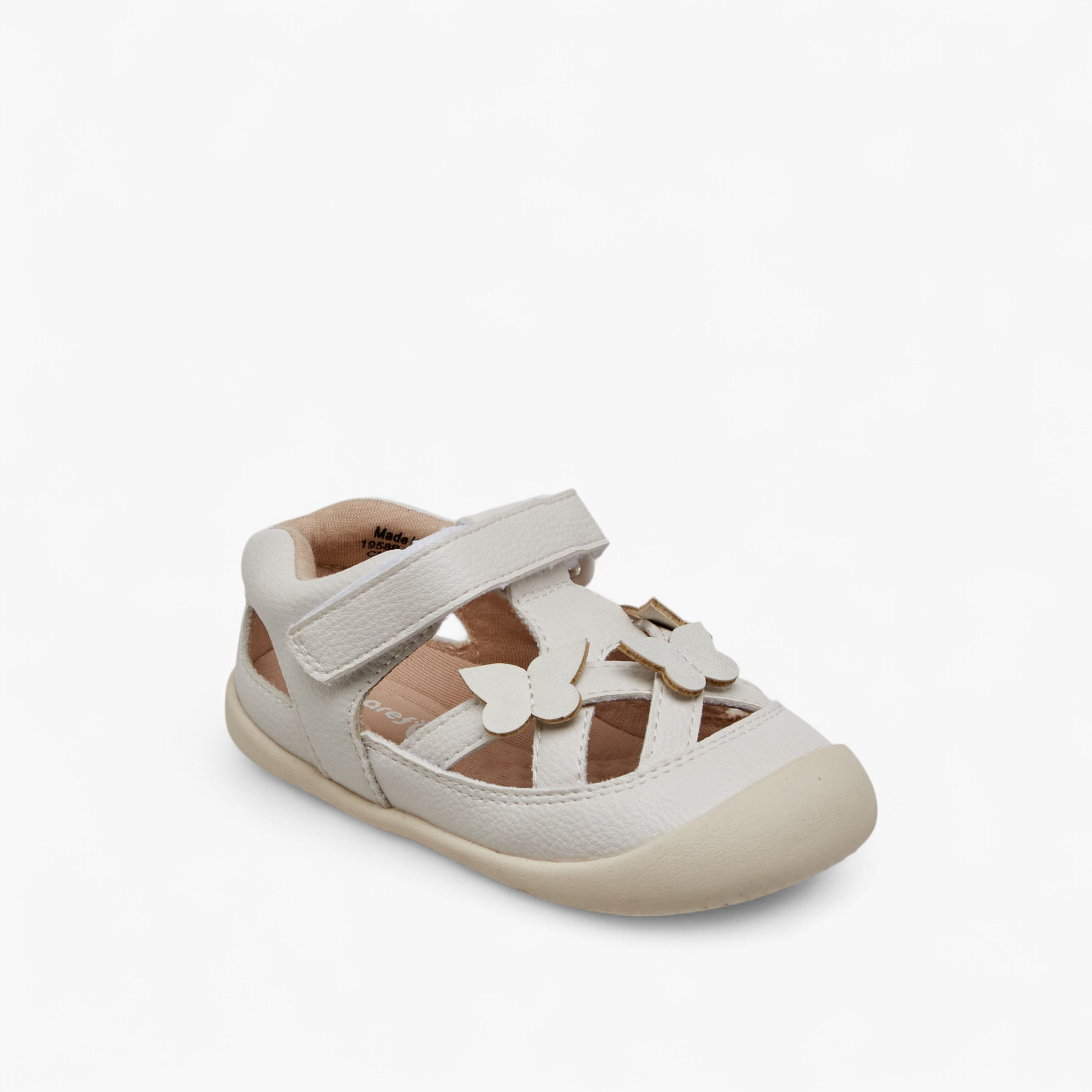 Barefeet Butterfly Applique Sandals with Hook and Loop Closure-girls-shoes-sandals-image-3