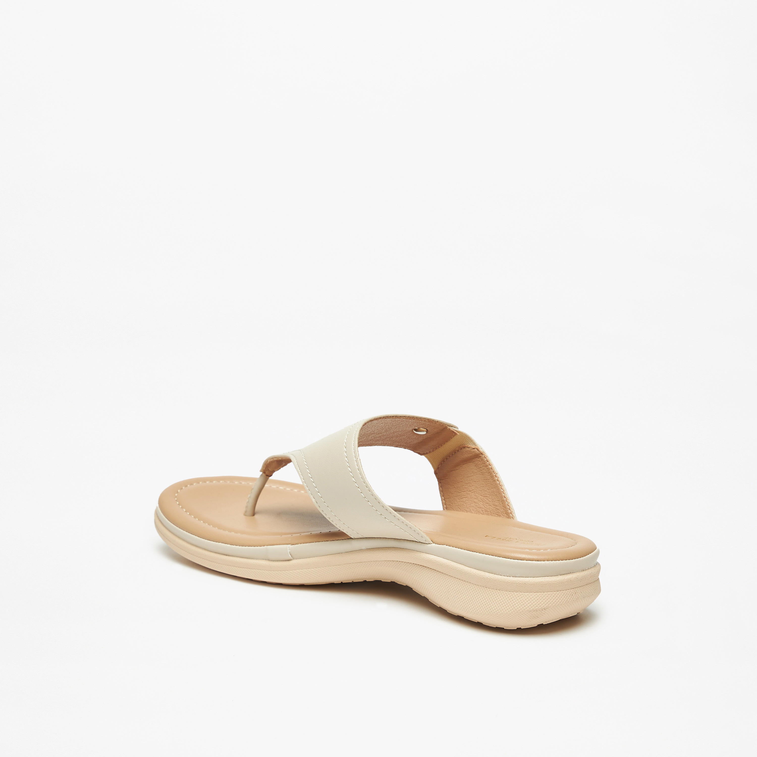 Flora Bella Solid Slip-On Sandals with Logo Accent-women-shoes-flats-sandals-image-2