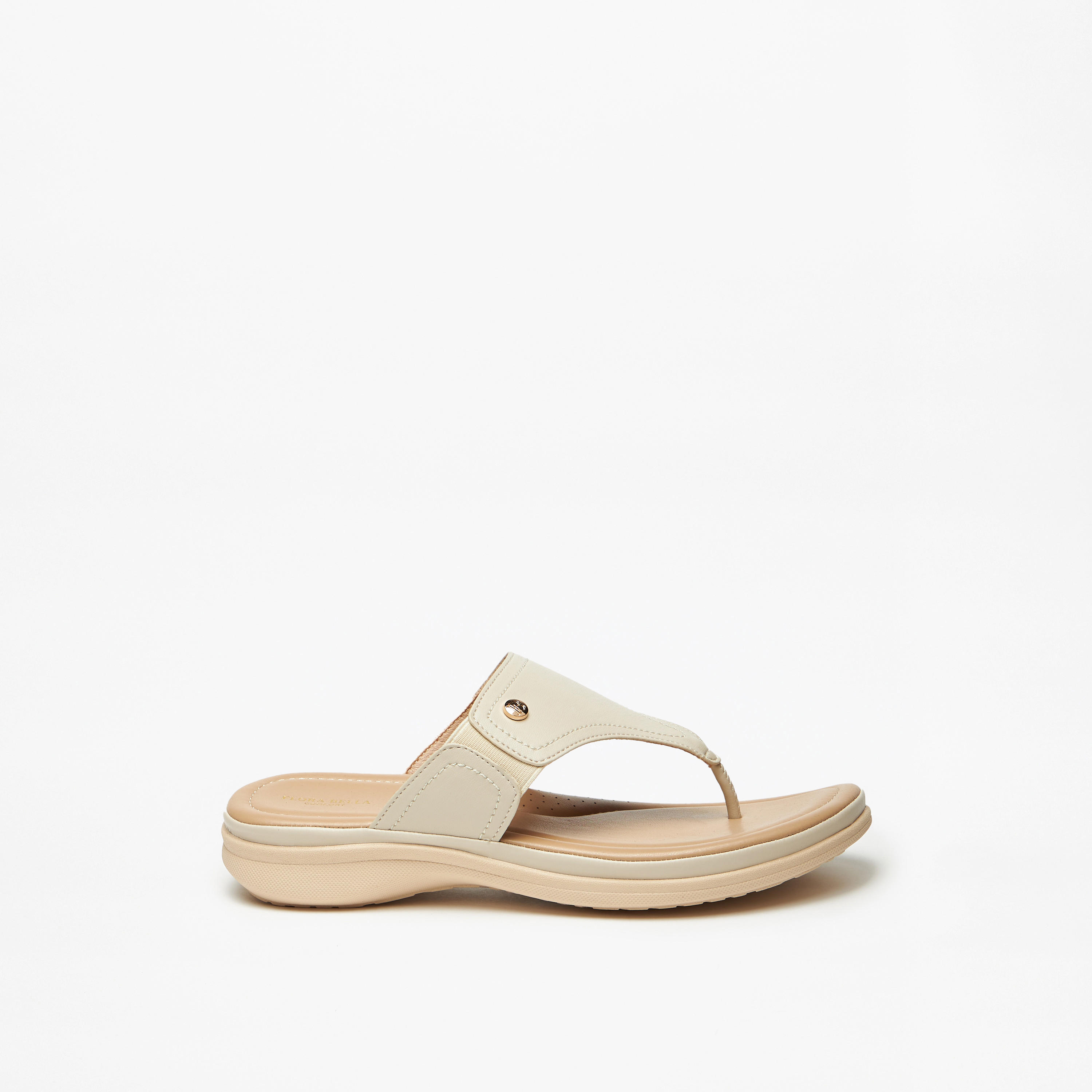 صندل سادة سهل الارتداء بزينة شعار من فلورا بيلا-women-shoes-flats-sandals-image-3