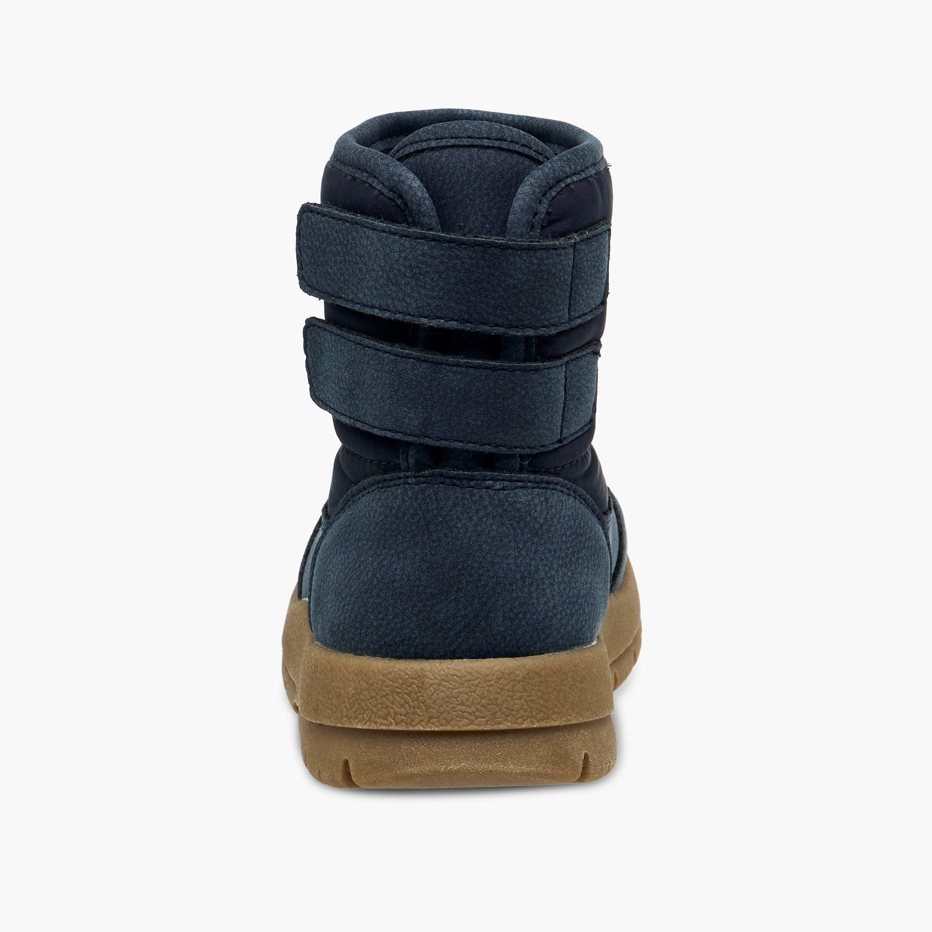 Juniors Panelled Ankle Boots with Hook and Loop Closure-boys-shoes-boots-image-4