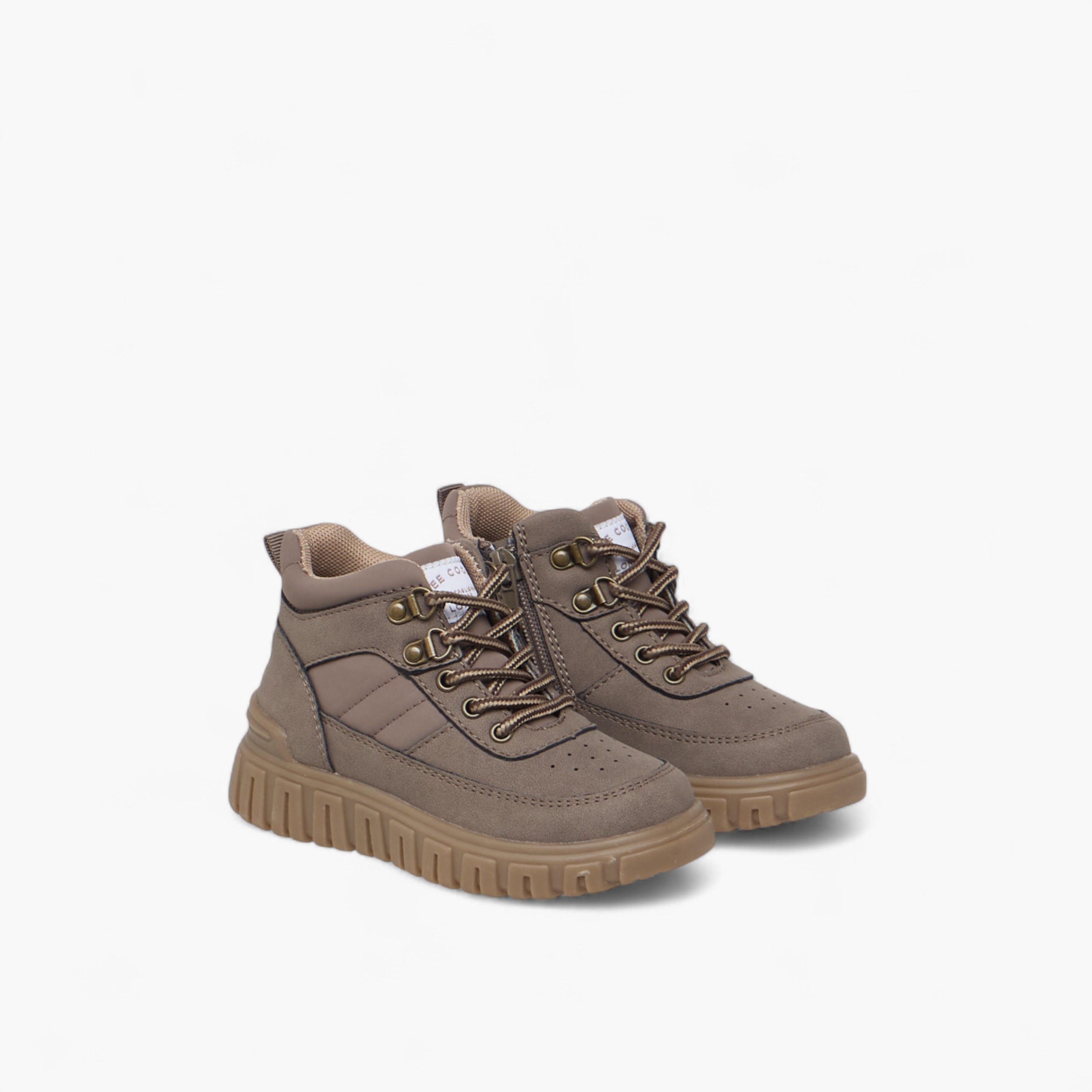 Lee Cooper Boys' Panelled Ankle Boots with Zip Closure-boys-shoes-boots-image-1