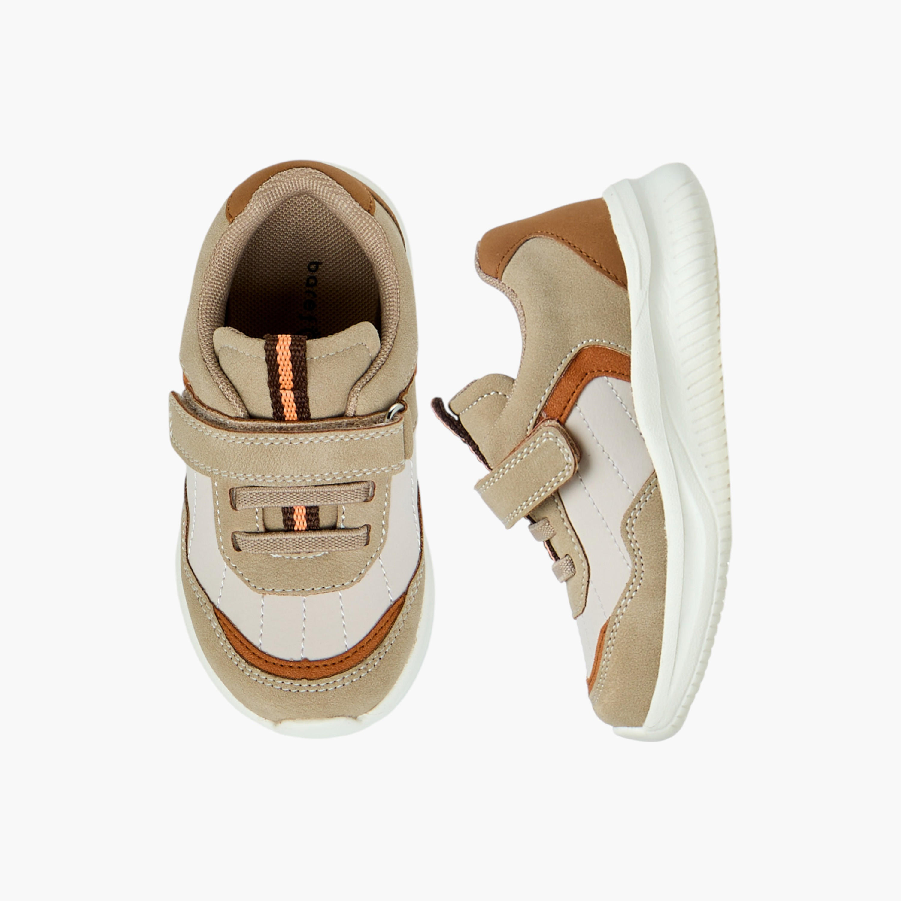 Barefeet Colourblock Sneakers with Hook and Loop Closure-boys-shoes-sneakers-image-1