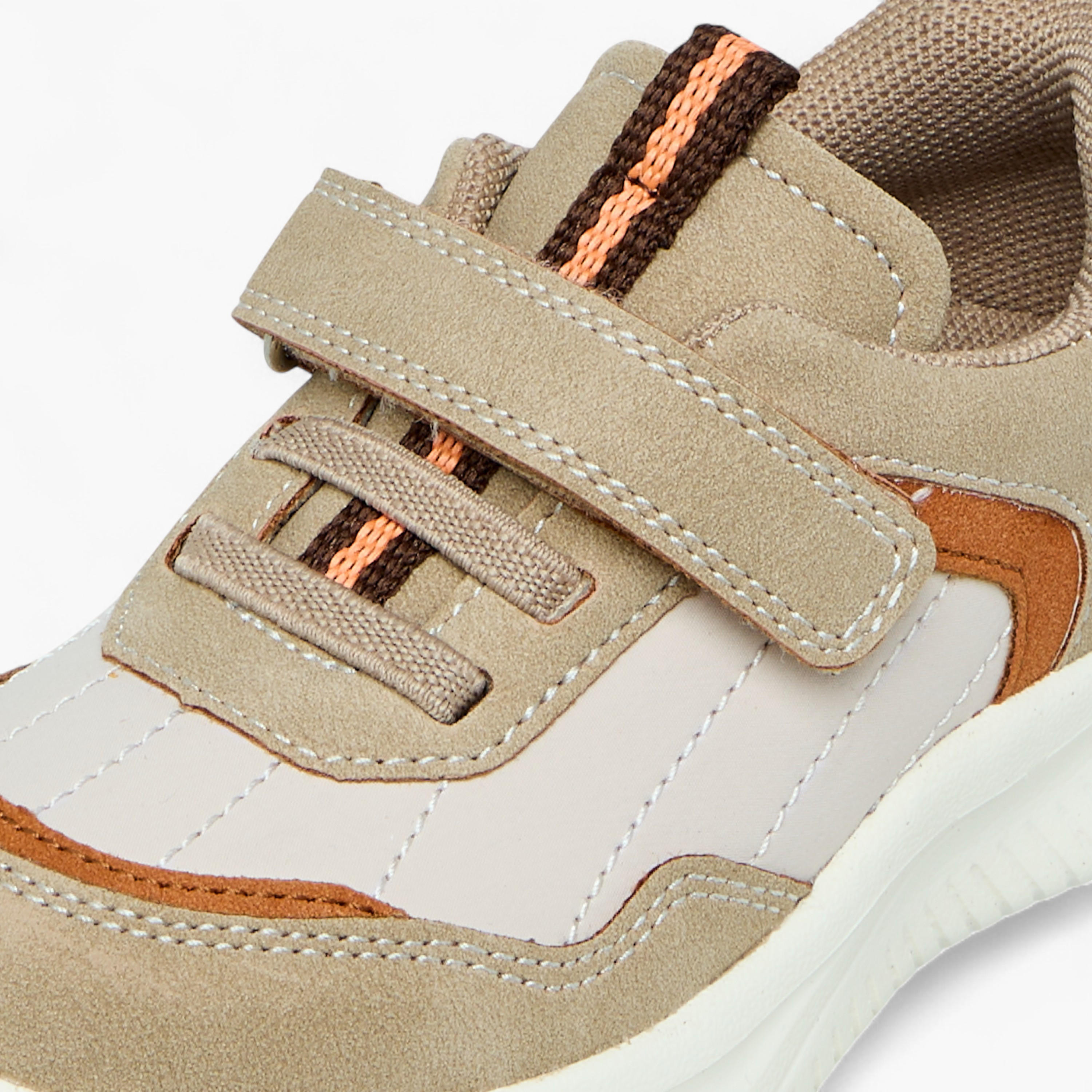 Barefeet Colourblock Sneakers with Hook and Loop Closure-boys-shoes-sneakers-image-4