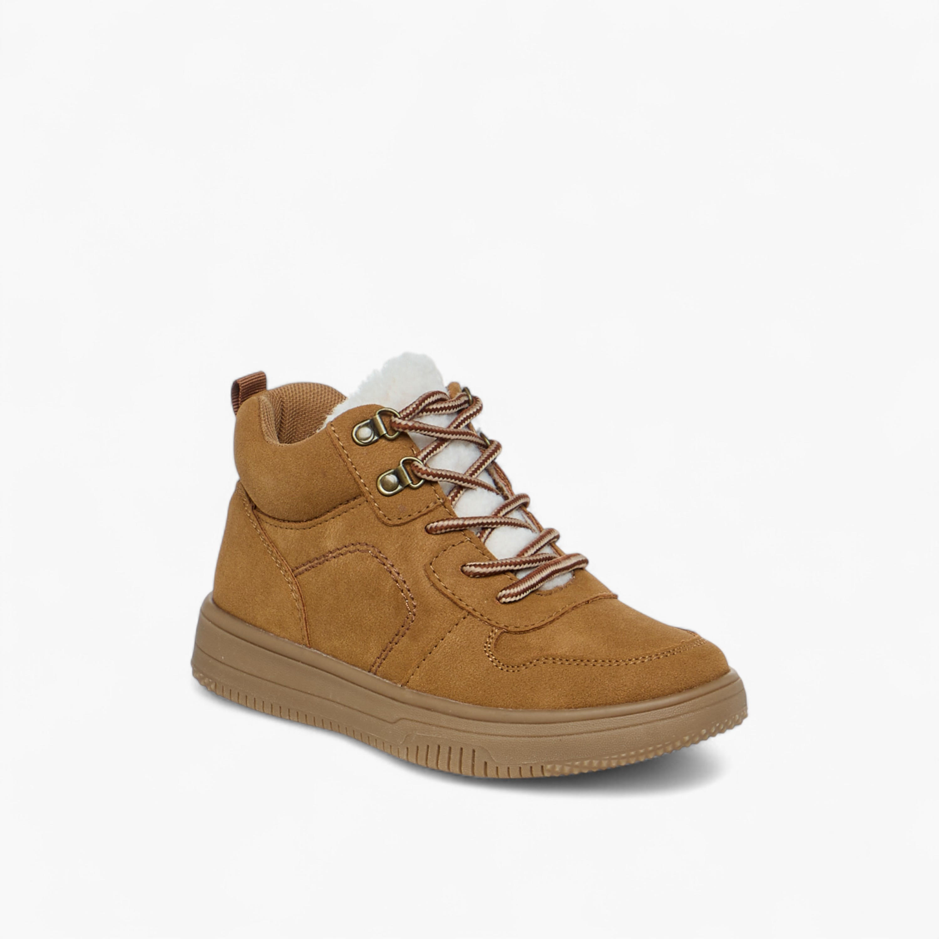 Mister Duchini Stitch Detail Ankle Boots with Lace-Up Closure-boys-shoes-boots-image-2