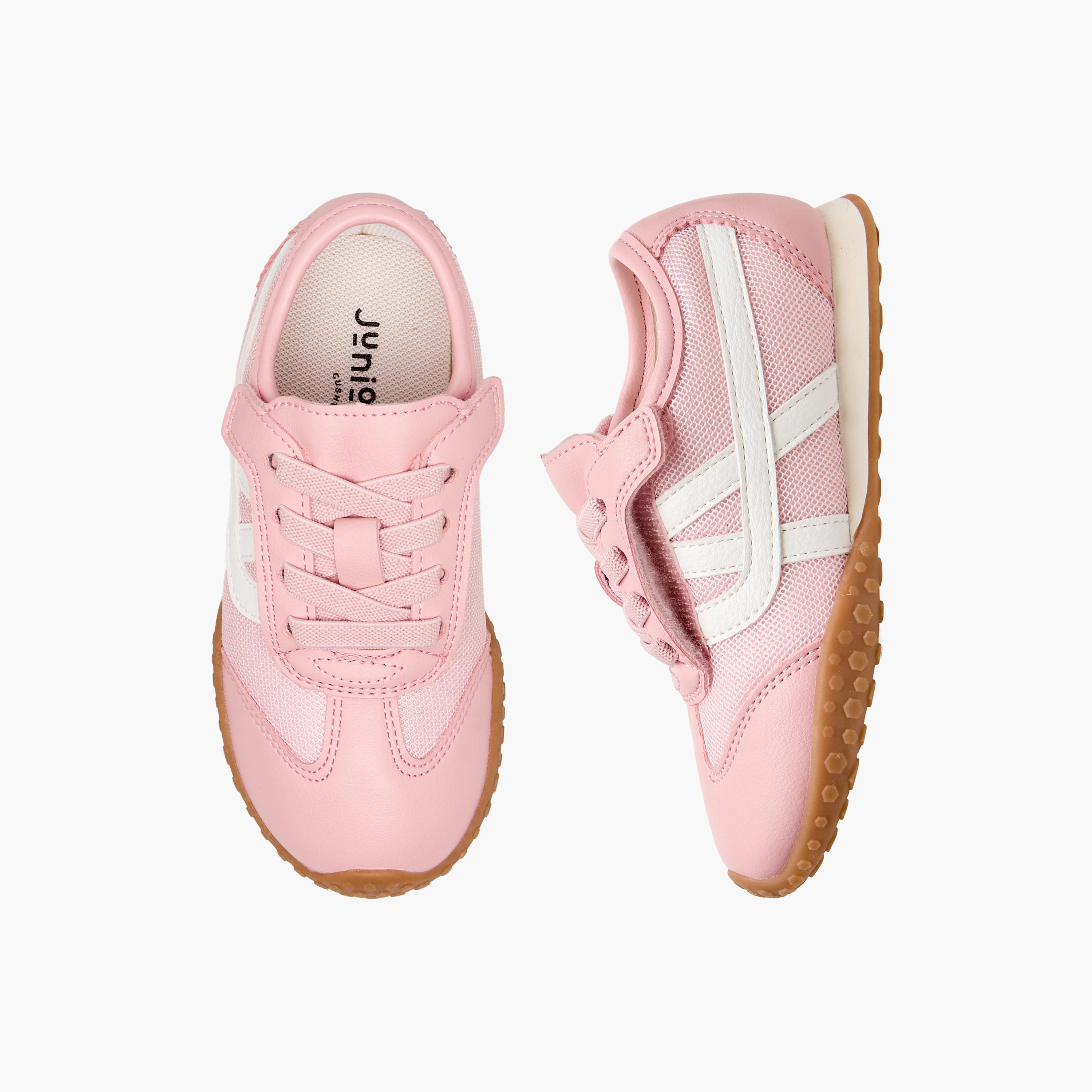 Juniors Girls Panelled Sneakers-girls-shoes-sneakers-image-1