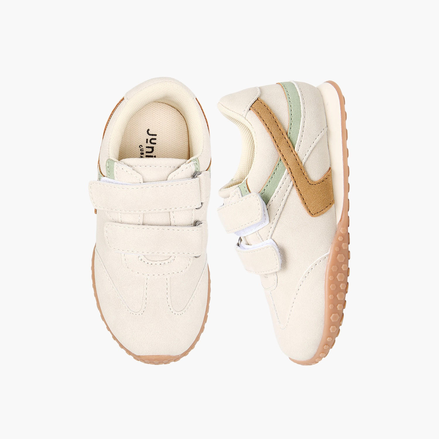 حذاء سنيكرز طول الكاحل بشريط إغلاق لاصق للأولاد من جونيورز-boys-shoes-sneakers-image-1