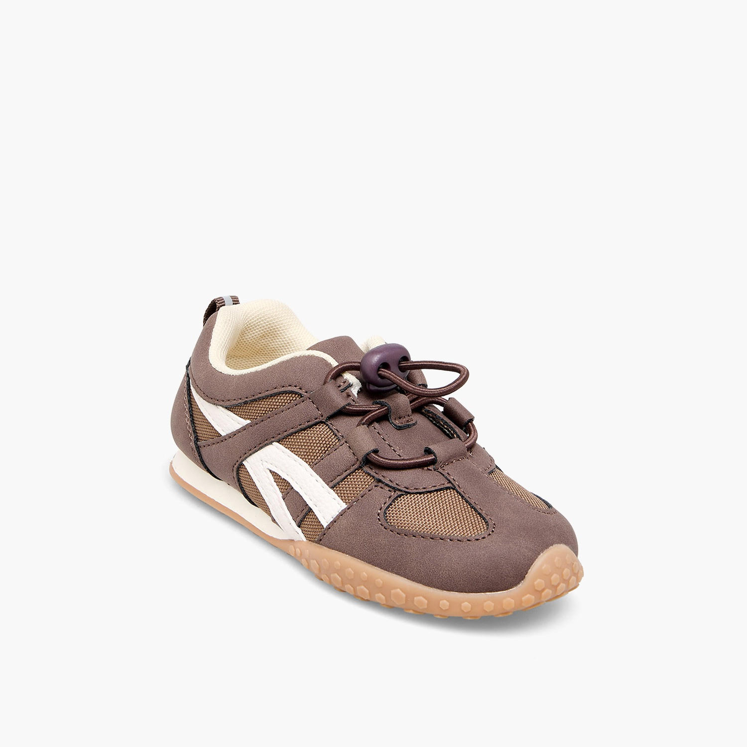 Juniors Boys Panelled Toggle Lace Ankle Sneakers-boys-shoes-sneakers-image-2