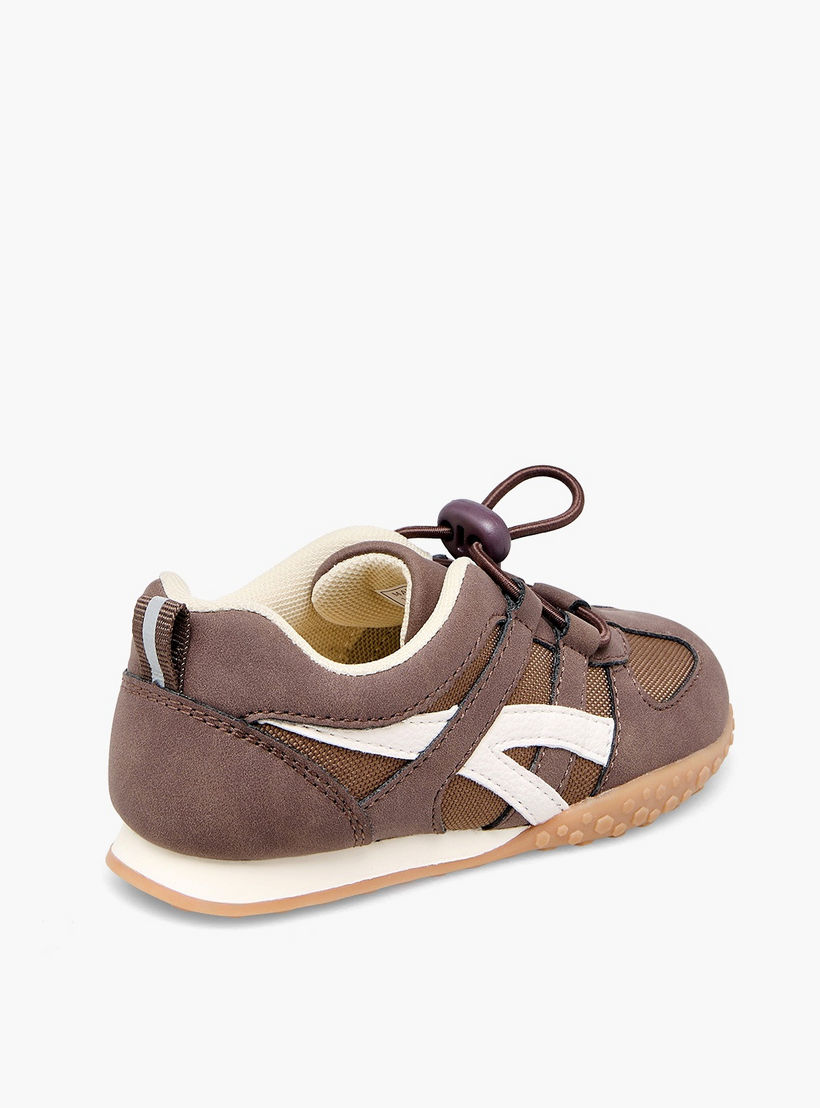 Juniors Boys Panelled Toggle Lace Ankle Sneakers-boys-shoes-sneakers-image-5