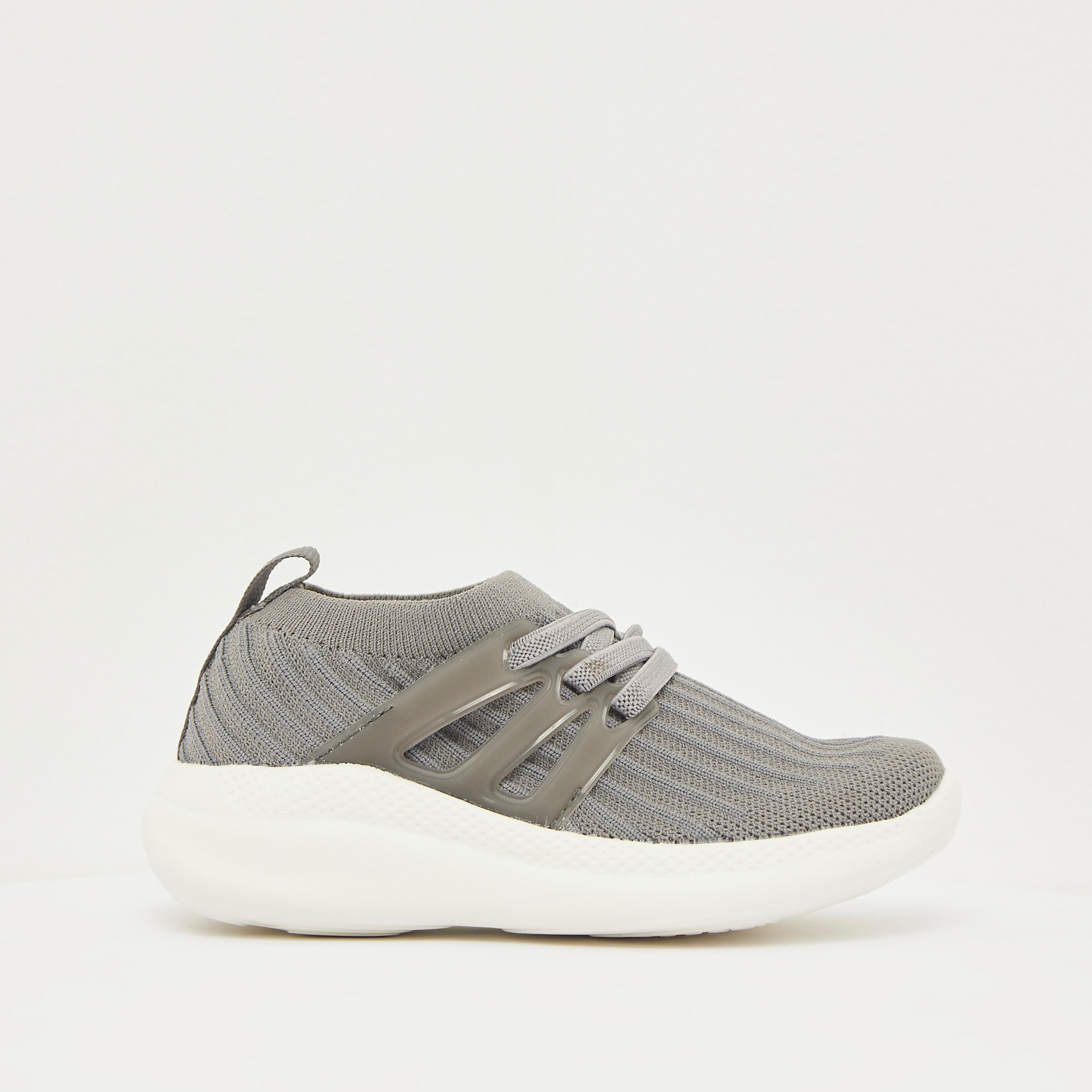 Dash Steady Textured Slip-On Walking Shoes with Pull Tab - INU-sports-boys-shoes-image-1