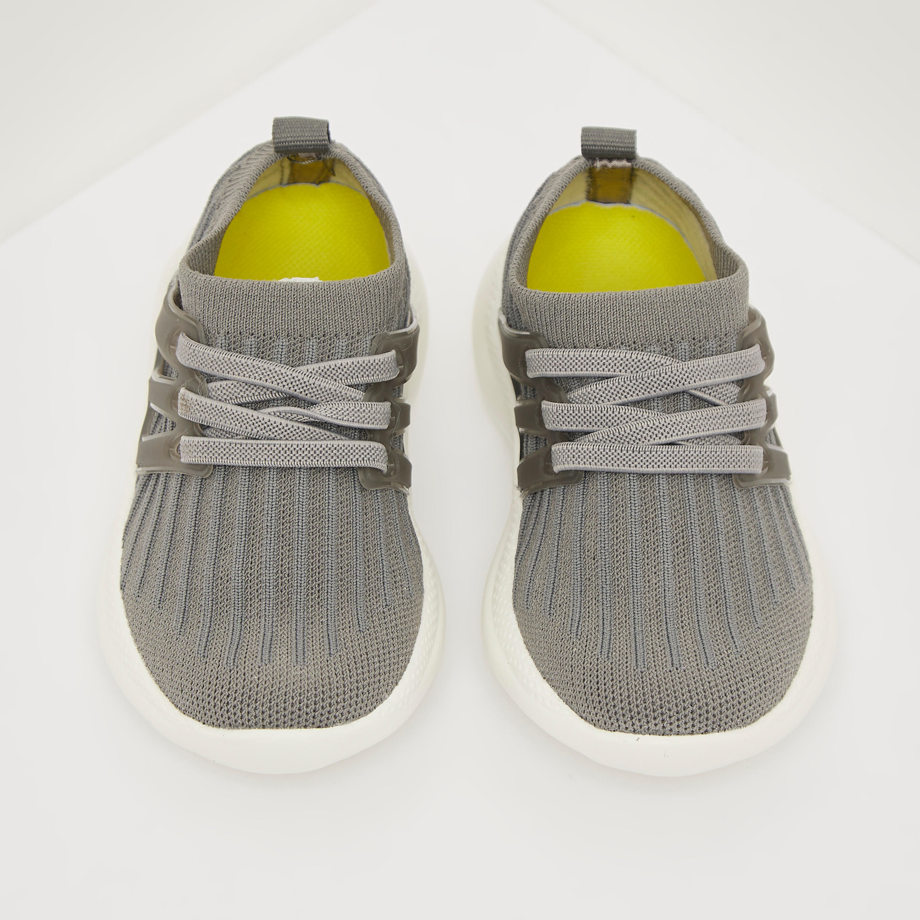 Dash Steady Textured Slip-On Walking Shoes with Pull Tab - INU-sports-boys-shoes-image-2