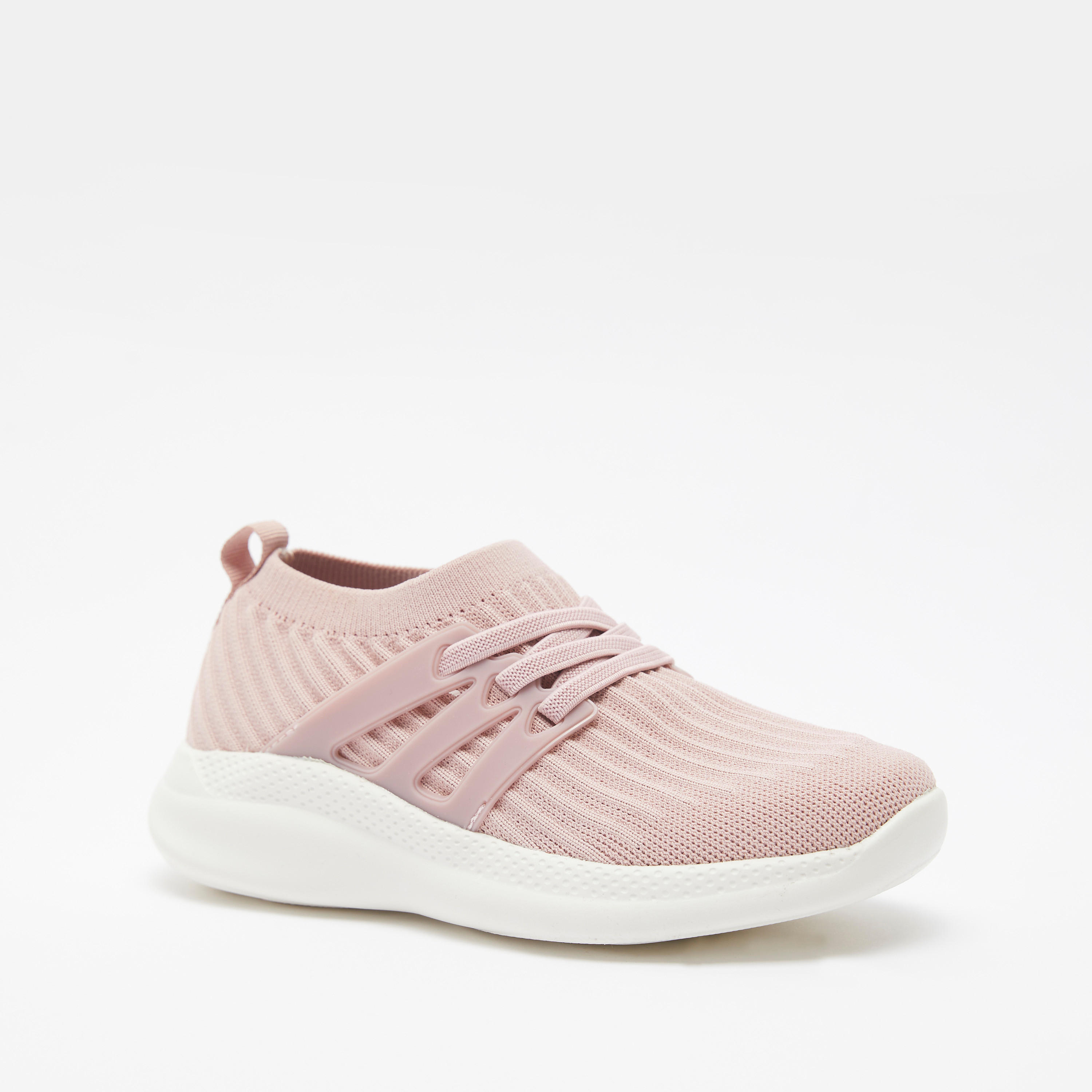 Dash Kids Textured Slip-On Walking Shoes-girls-shoes-sports-image-2