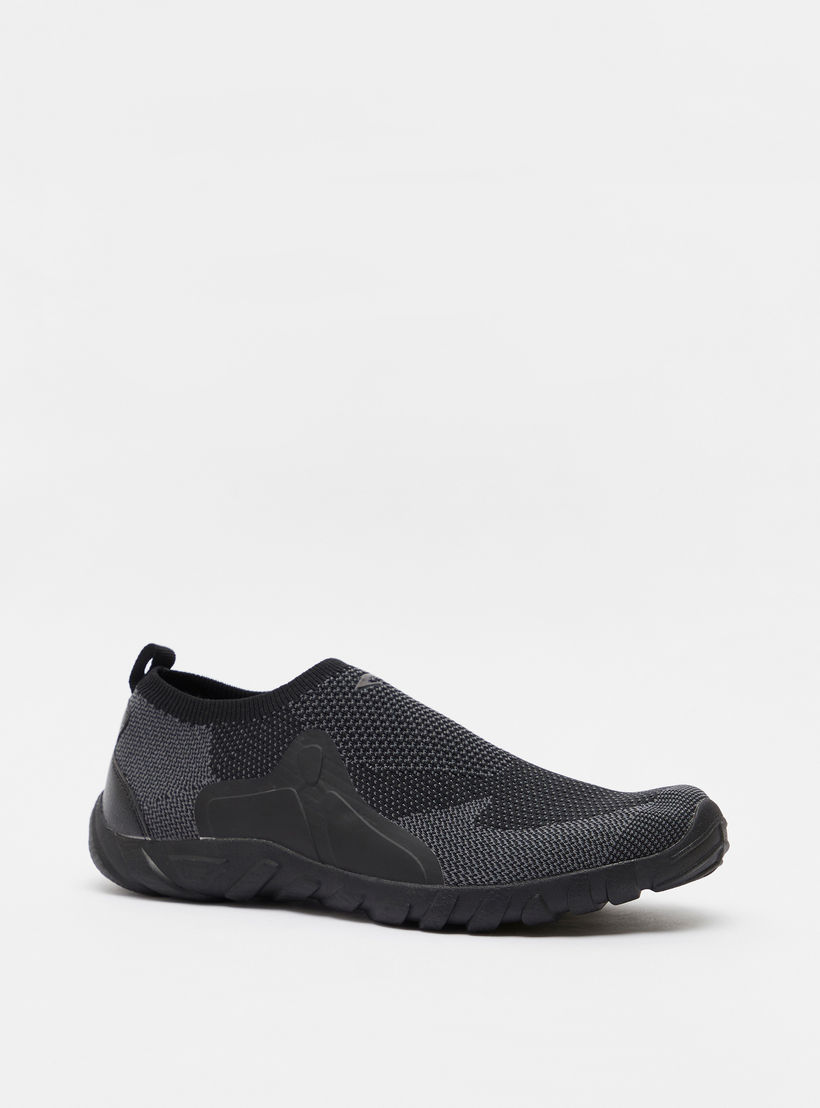 Dash Textured Slip-On Walking Shoes with Cushioning-sports-men-shoes-image-1