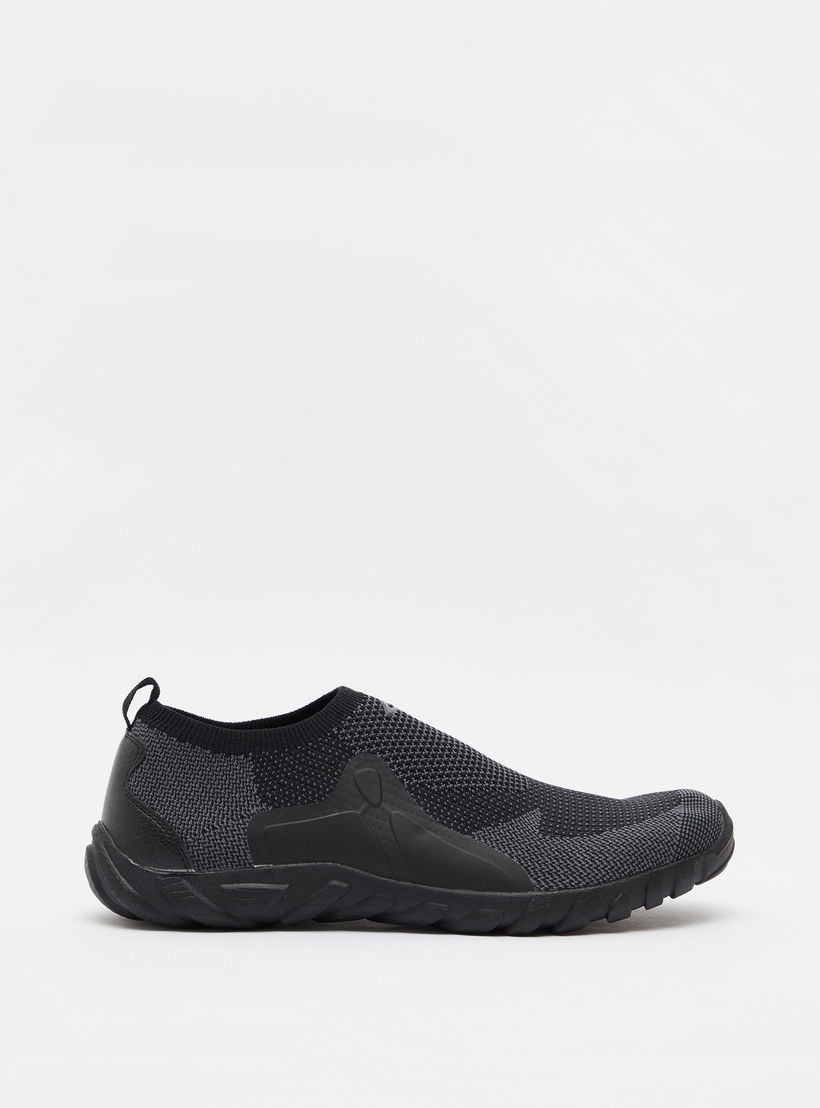 Dash Textured Slip-On Walking Shoes with Cushioning-sports-men-shoes-image-2