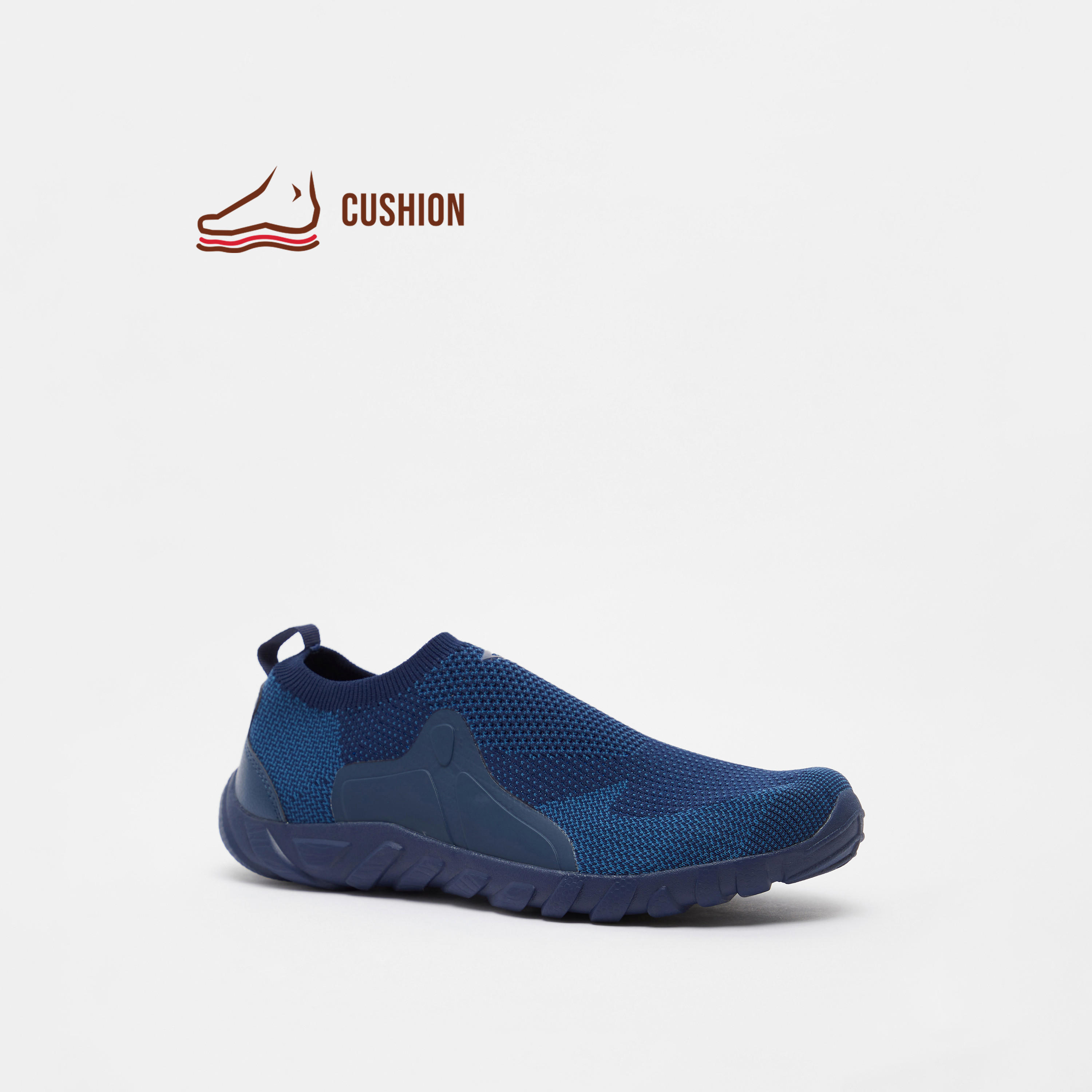 Dash Textured Slip-On Walking Shoes with Cushioning-sports-men-shoes-image-1