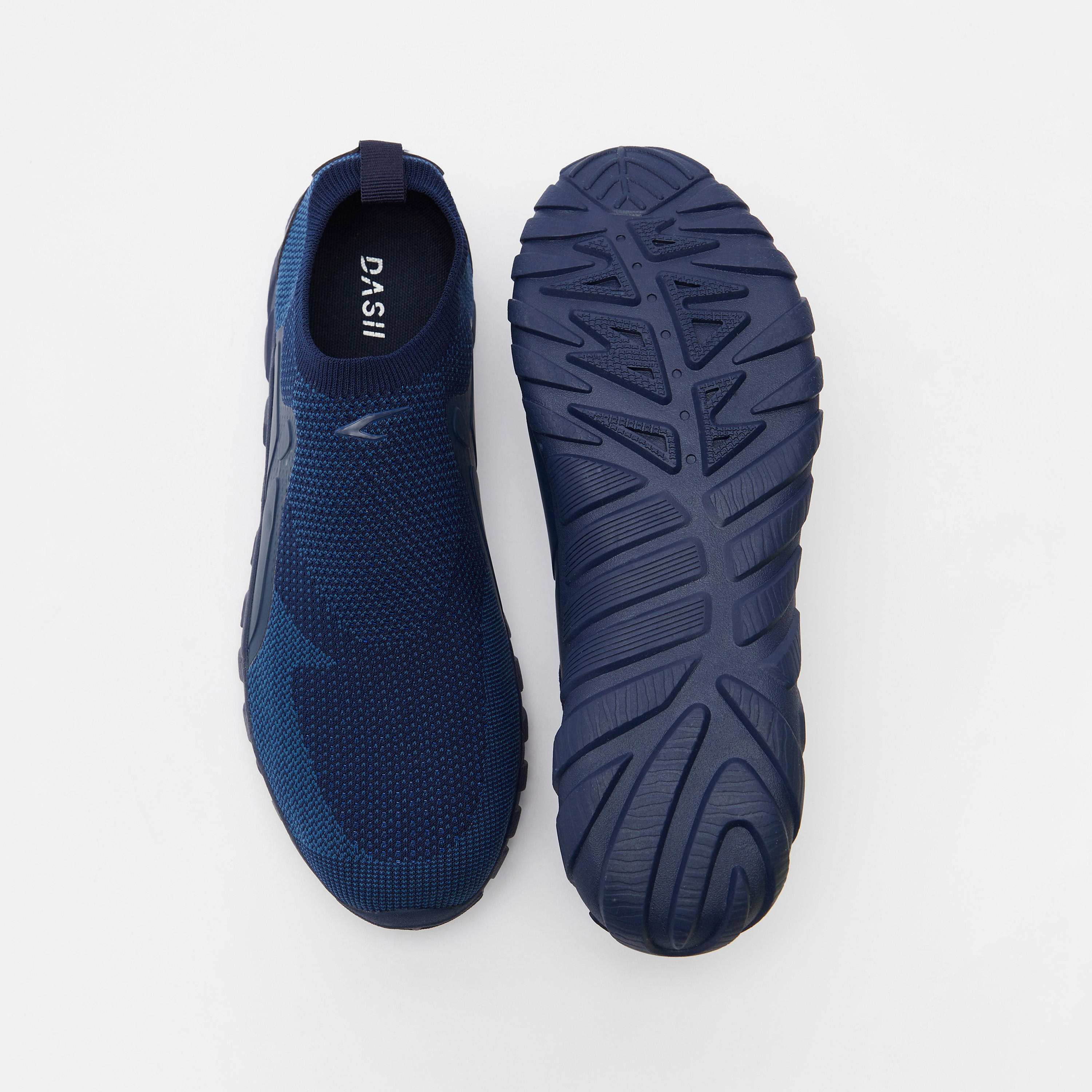 Dash Textured Slip-On Walking Shoes with Cushioning-sports-men-shoes-image-5