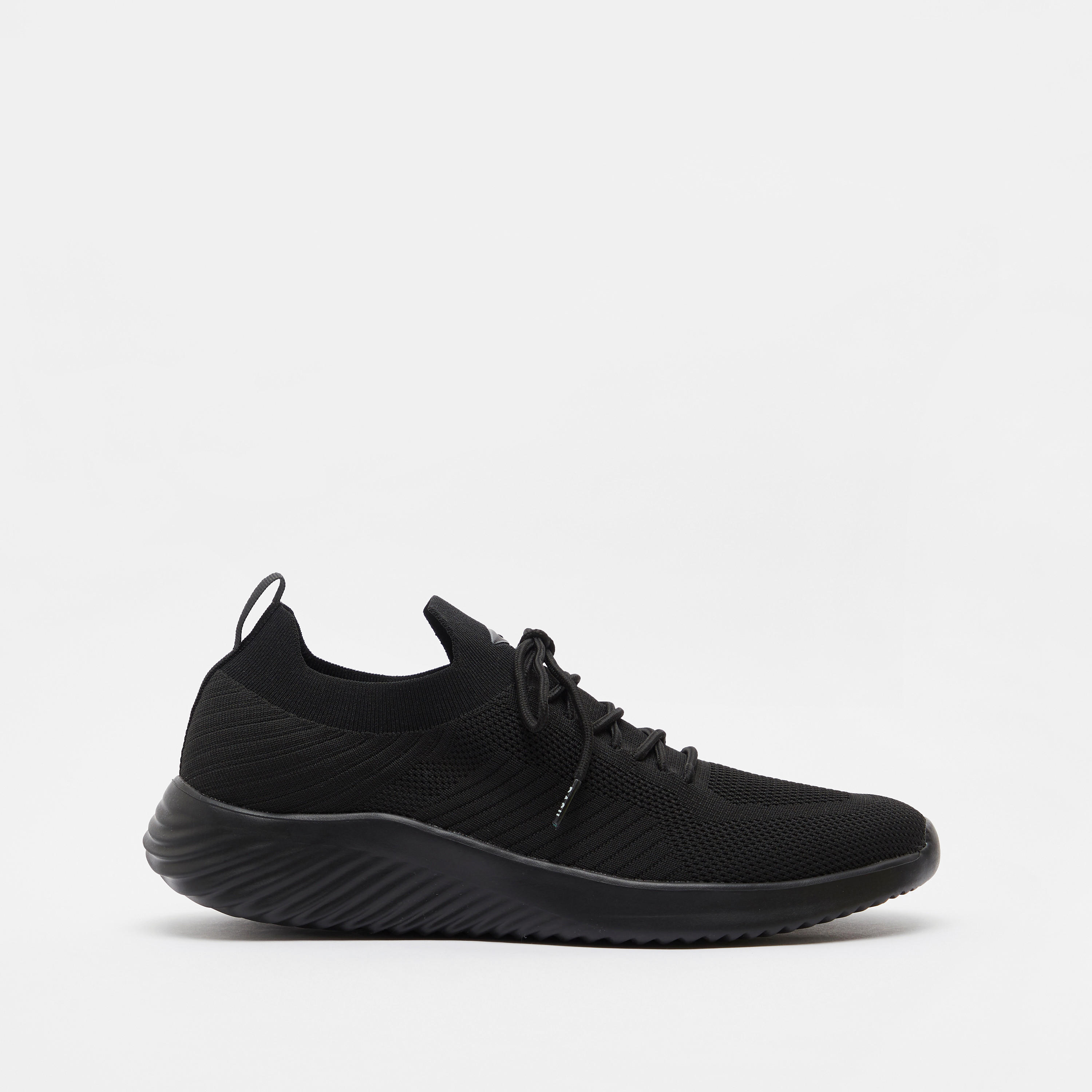 Dash Textured Lace-Up Running Shoes-sports-men-shoes-image-1