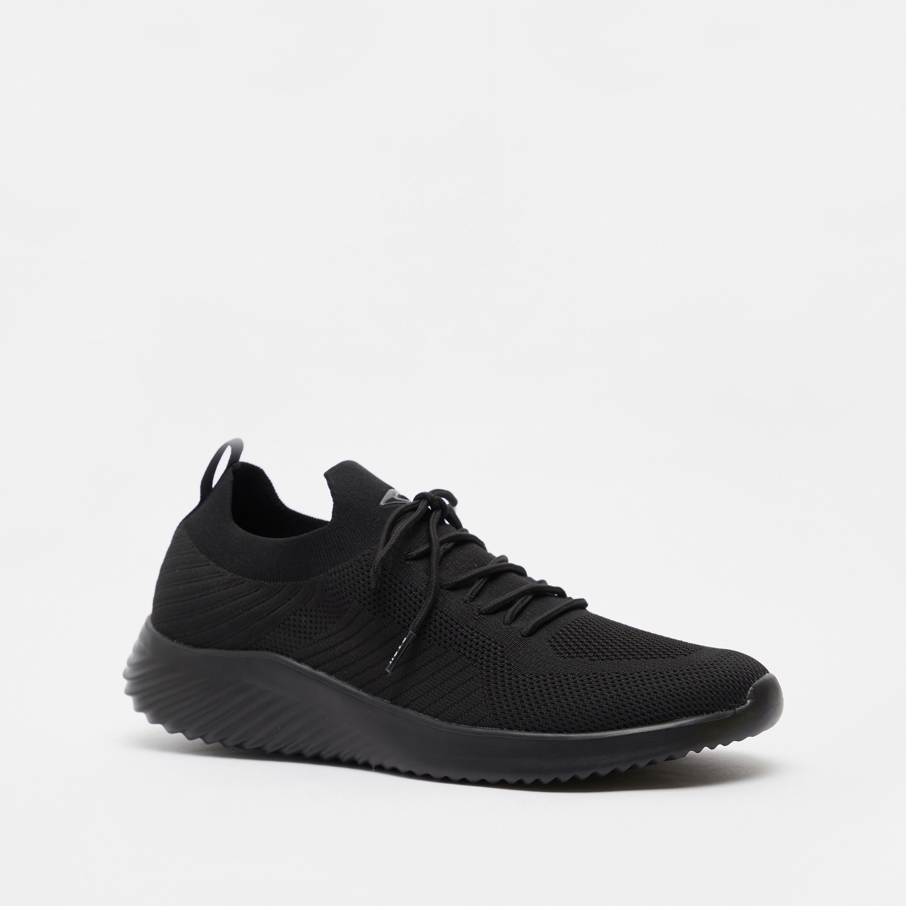 Dash Textured Lace-Up Running Shoes-sports-men-shoes-image-2