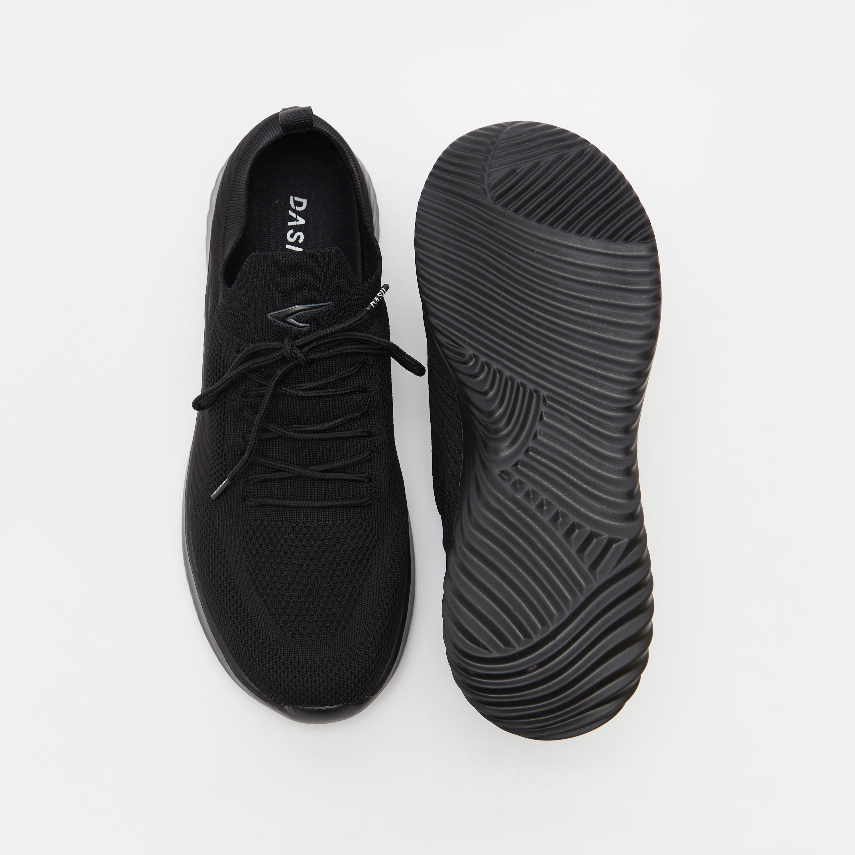 Dash Textured Lace-Up Running Shoes-sports-men-shoes-image-5