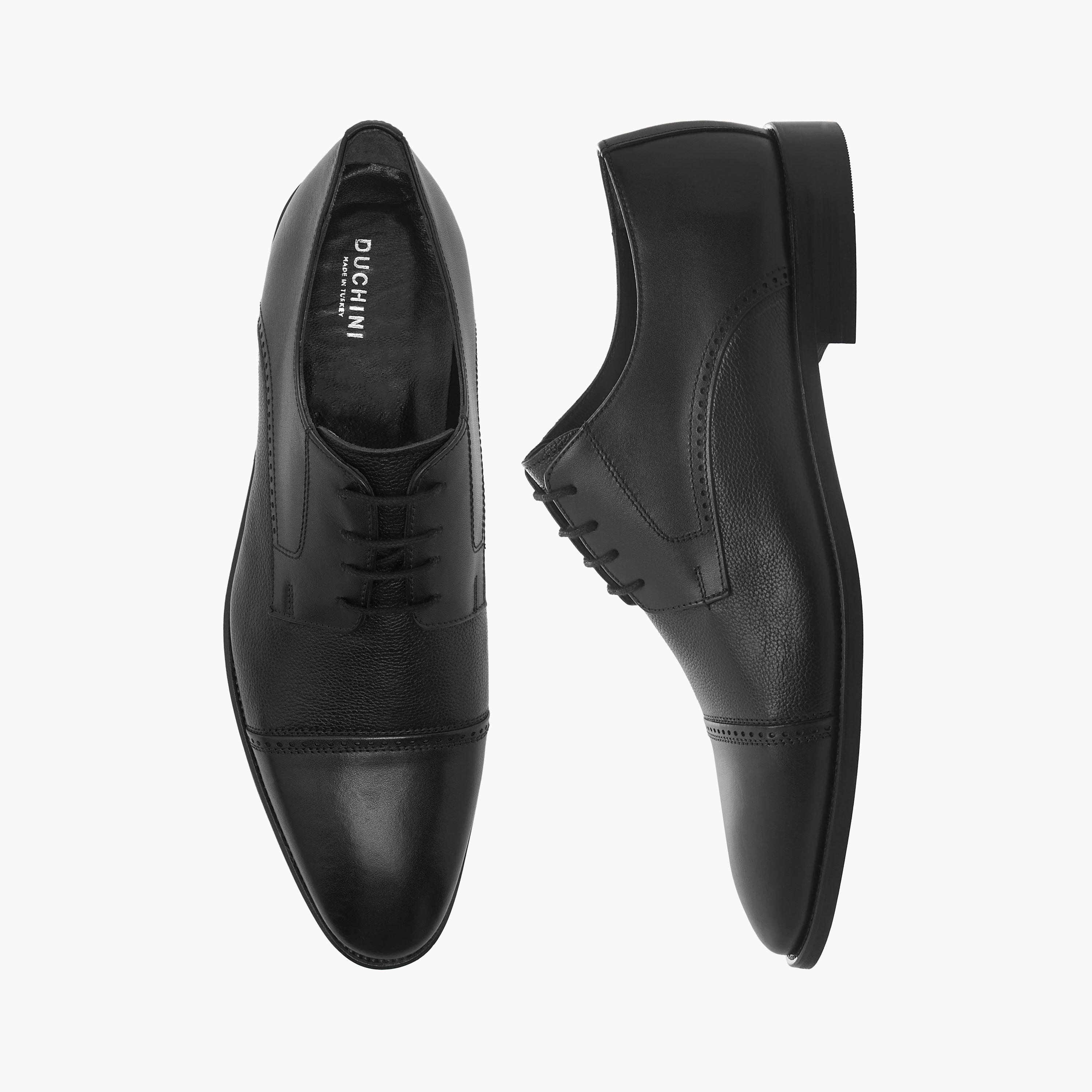 Duchini Men Genuine Leather Lace-Up Derby Shoes-men-shoes-formalshoes-image-1