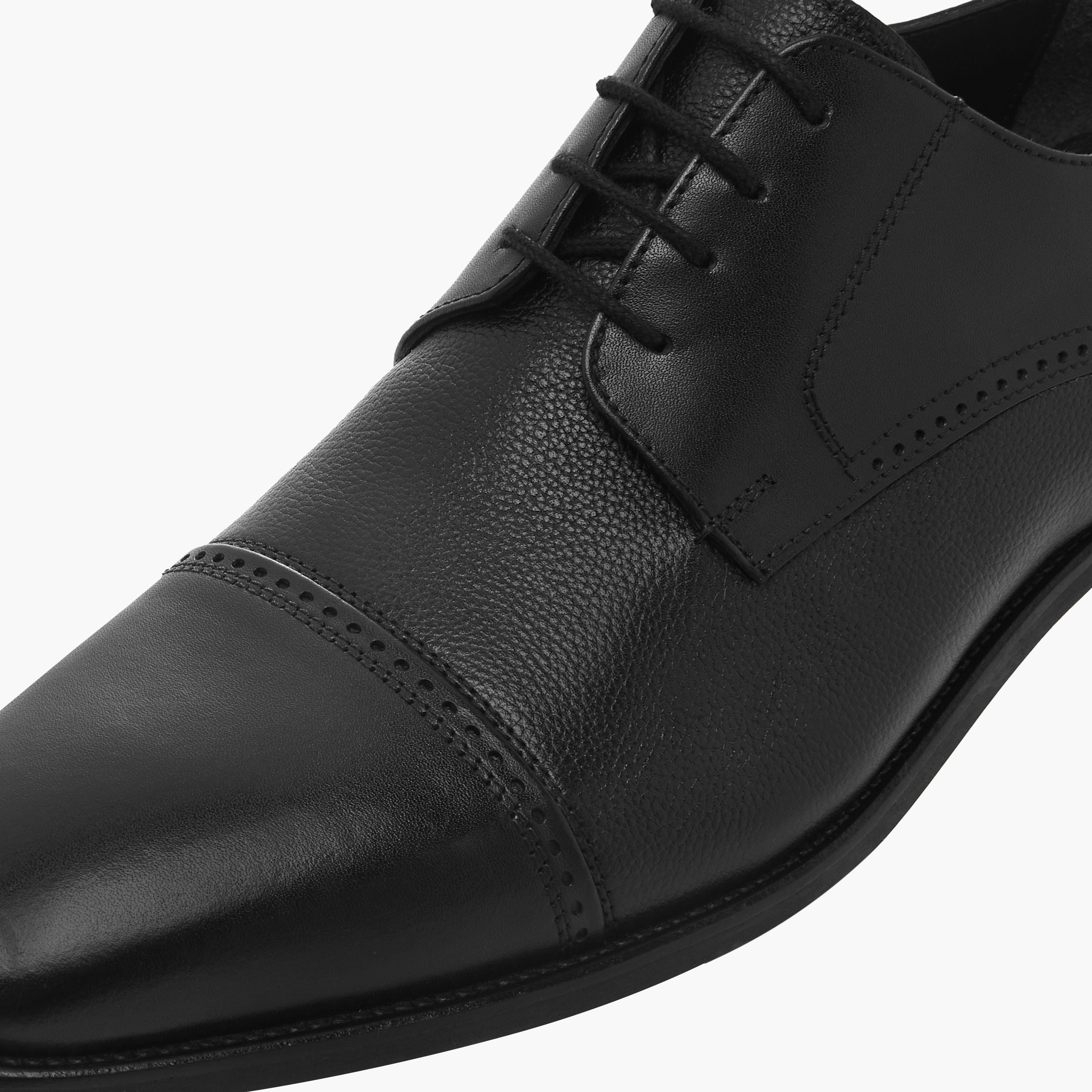 Duchini Men Genuine Leather Lace-Up Derby Shoes-men-shoes-formalshoes-image-4
