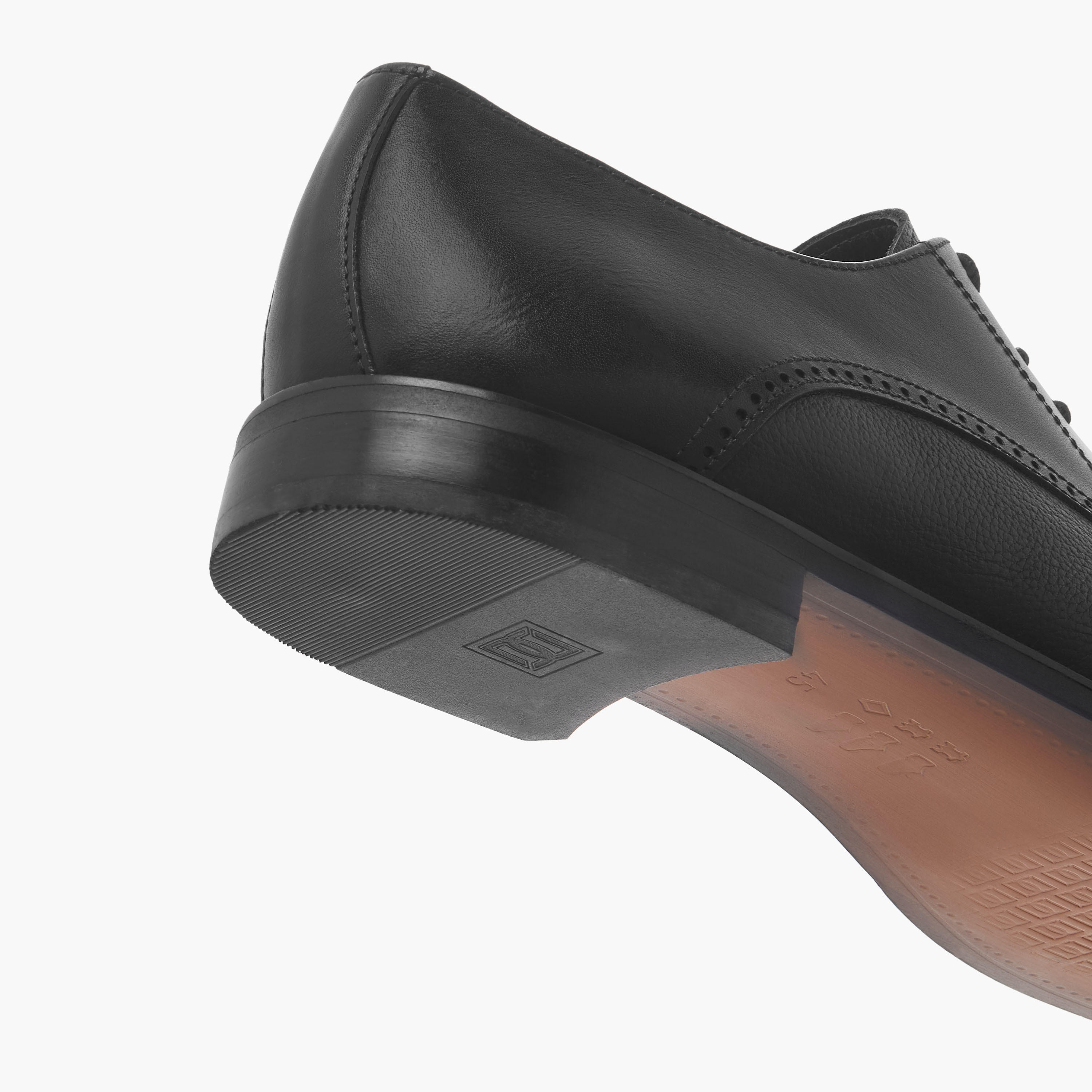 Duchini Men Genuine Leather Lace-Up Derby Shoes-men-shoes-formalshoes-image-5