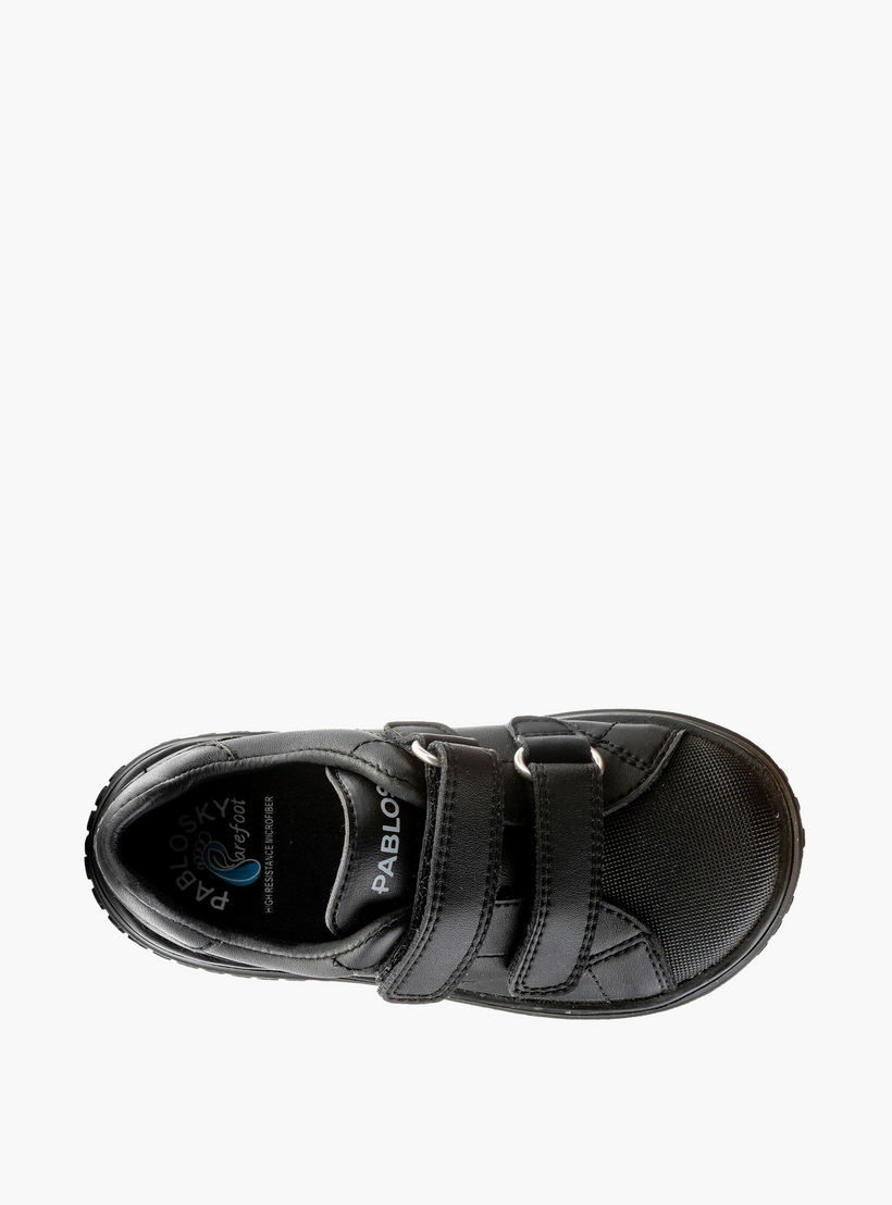 Pablosky Kids' Logo Print School Shoes with Hook and Loop Closure - 200010-J-girls-shoes-schoolshoes-image-4
