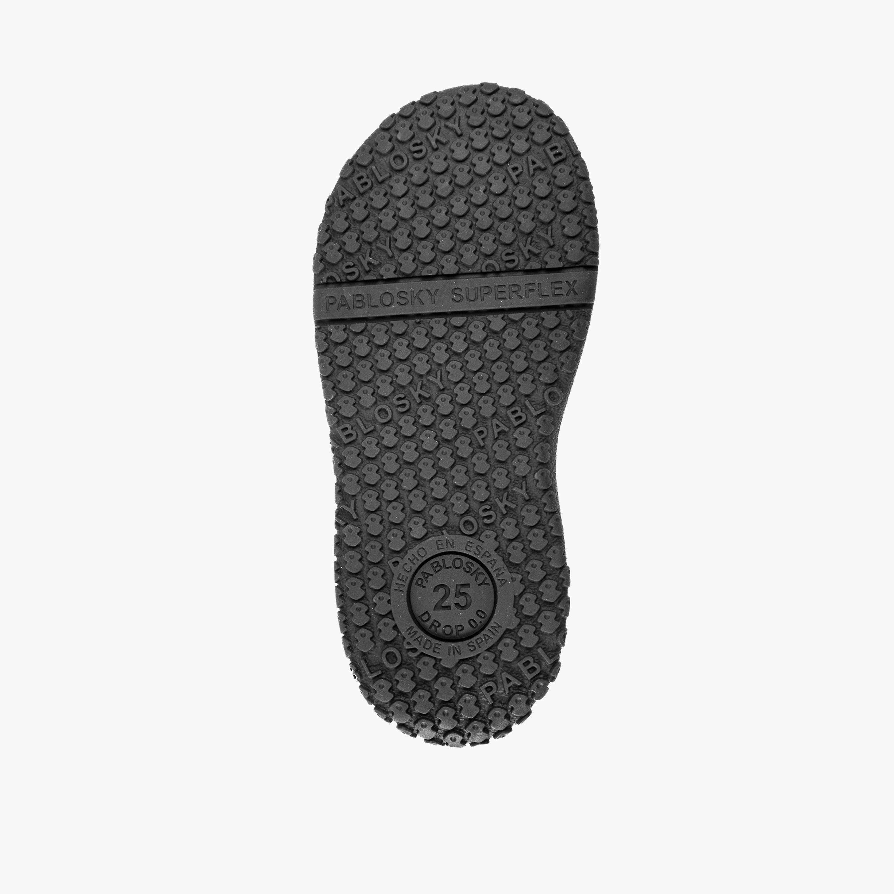 Pablosky Kids' Logo Print School Shoes with Hook and Loop Closure - 200010-J-girls-shoes-schoolshoes-image-9