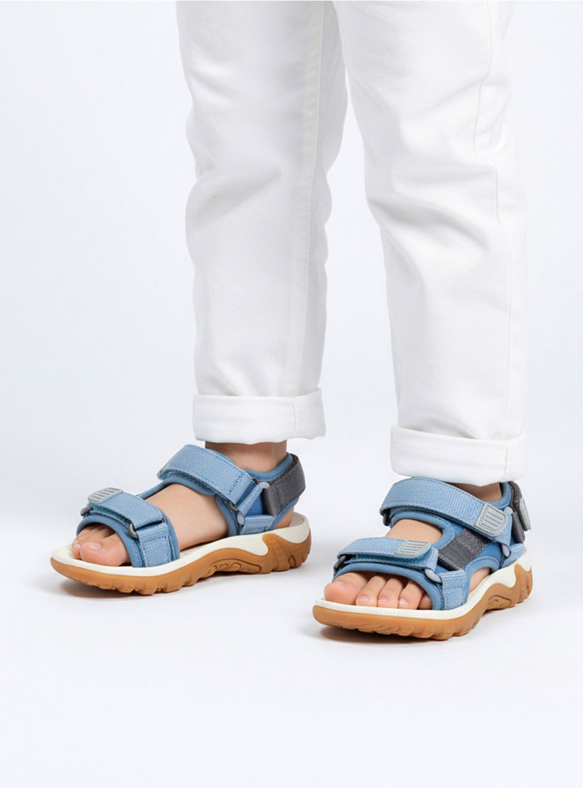 Juniors Boys Hook & Loop Floaters-boys-shoes-sandals-image-2