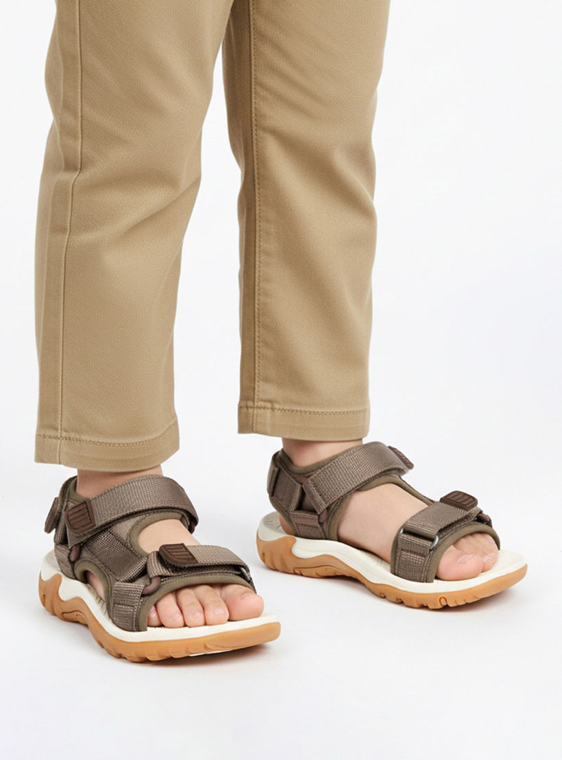 Juniors Boys Hook & Loop Floaters-boys-shoes-sandals-image-2