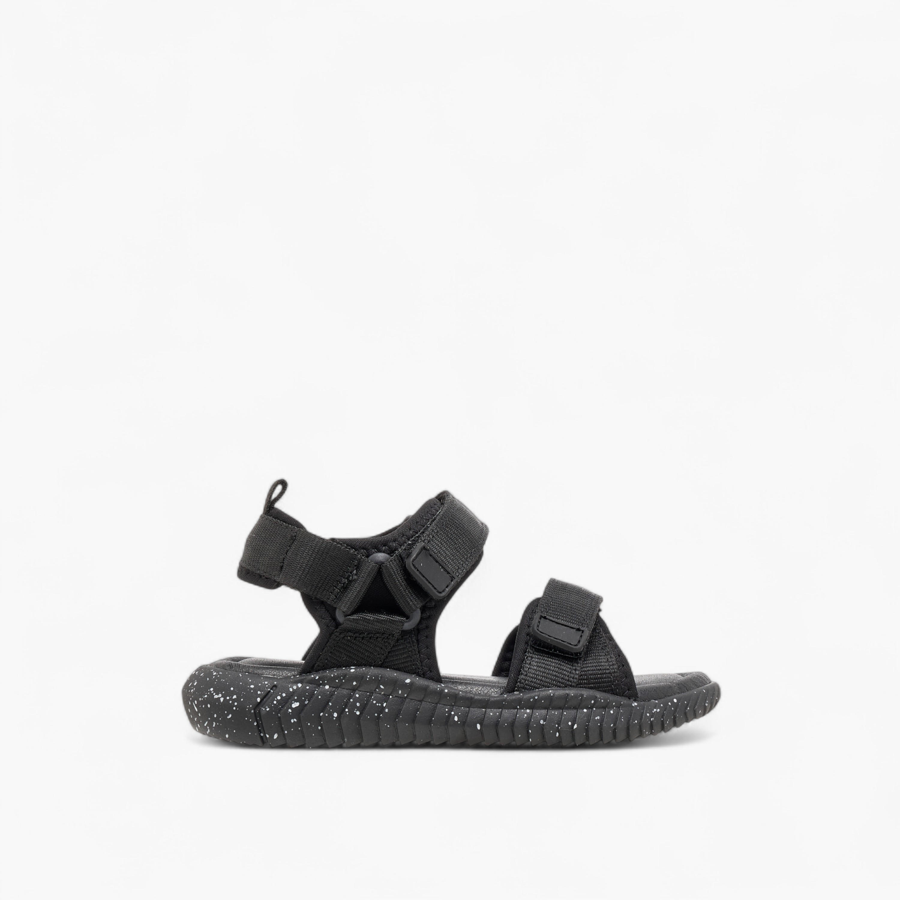 صندل بأحزمة سادة وشريط إغلاق لاصق من جونيورز-boys-shoes-sandals-image-3