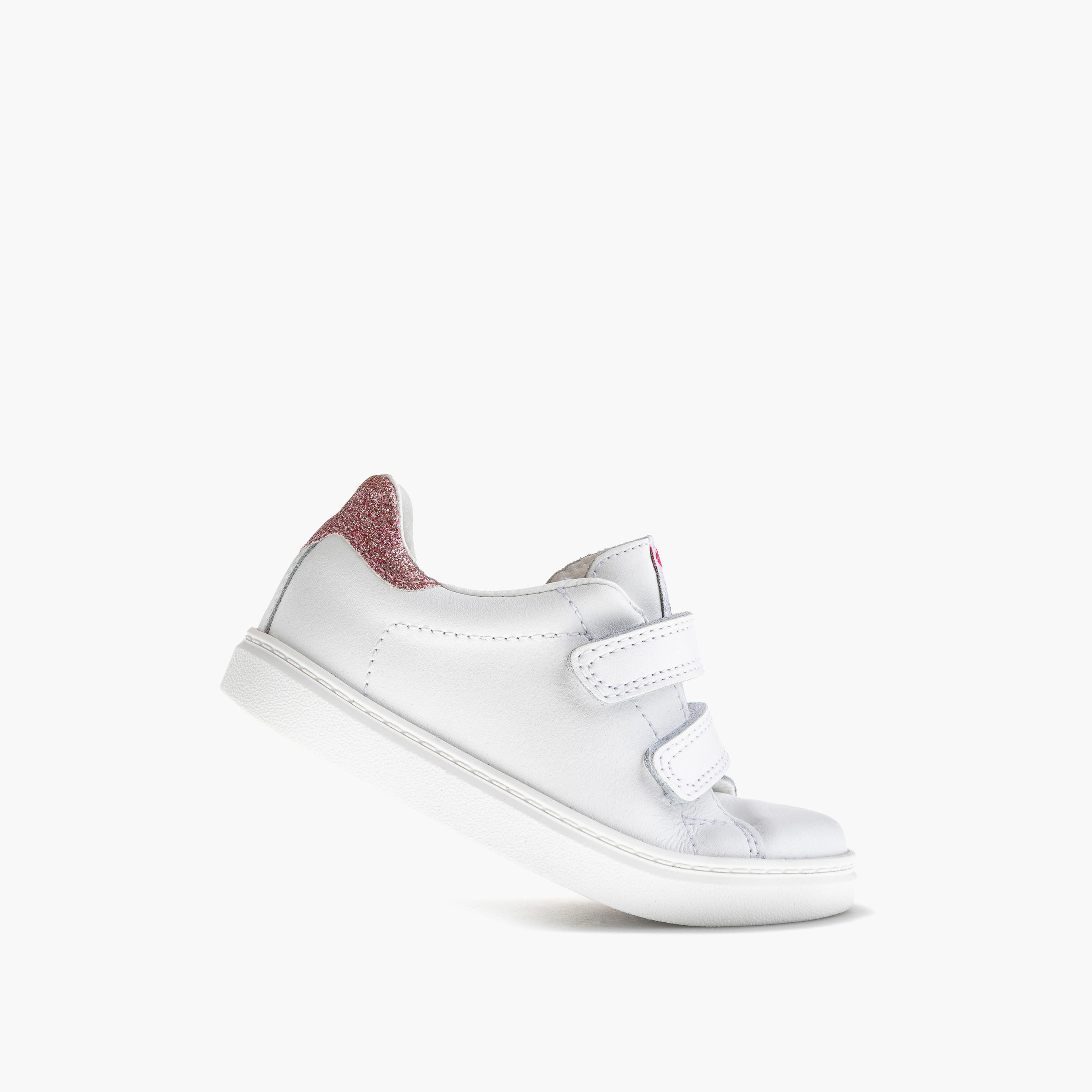 Pablosky Girls' Panelled Sneakers with Hook and Loop Closure-baby-girls-shoes-closedshoes-image-5