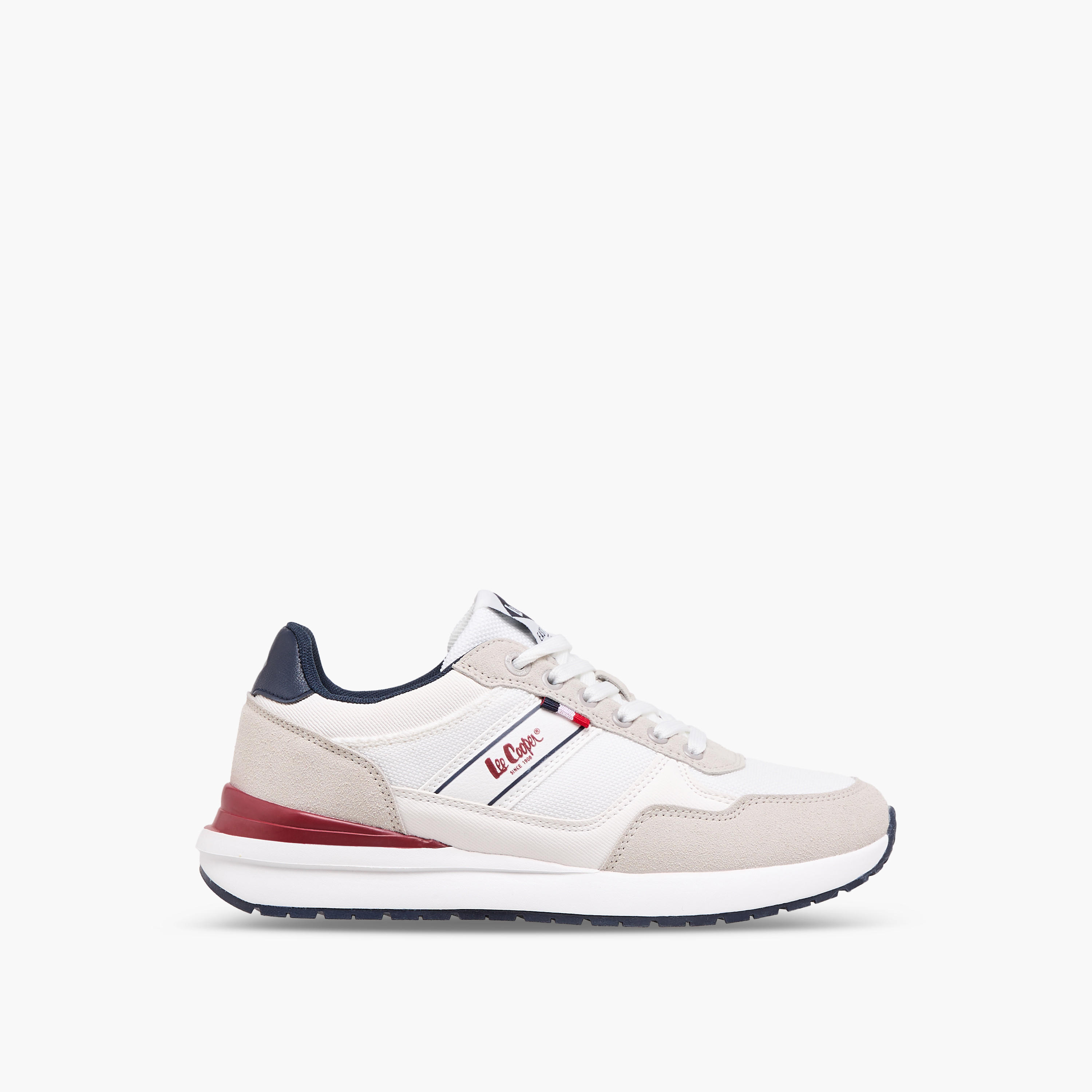 Lee Cooper Women's Logo Print Sneakers with Lace-Up Closure-women-shoes-sneakers-image-3