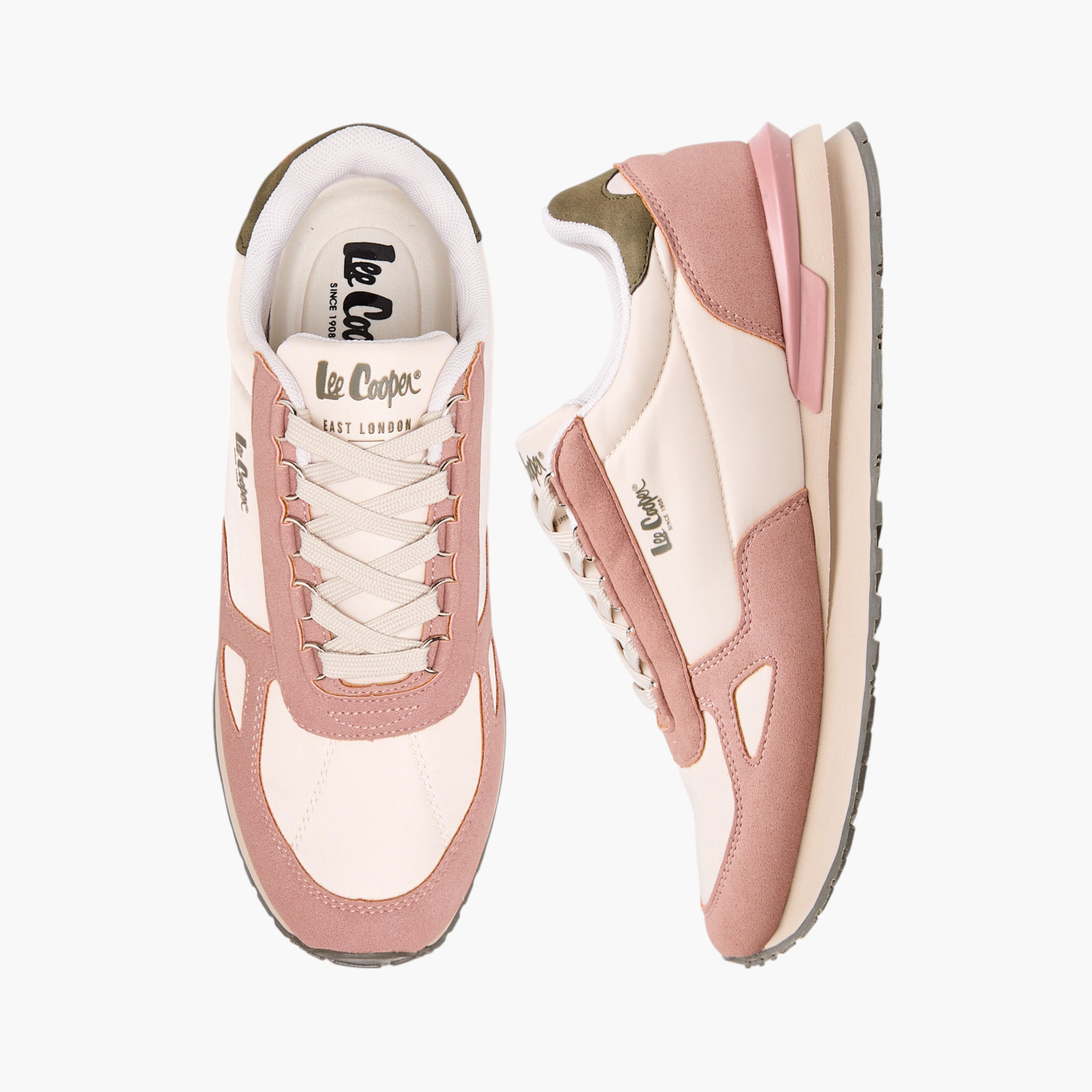 Lee Cooper Women's Panelled Lace-Up Sneakers-women-shoes-sneakers-image-1
