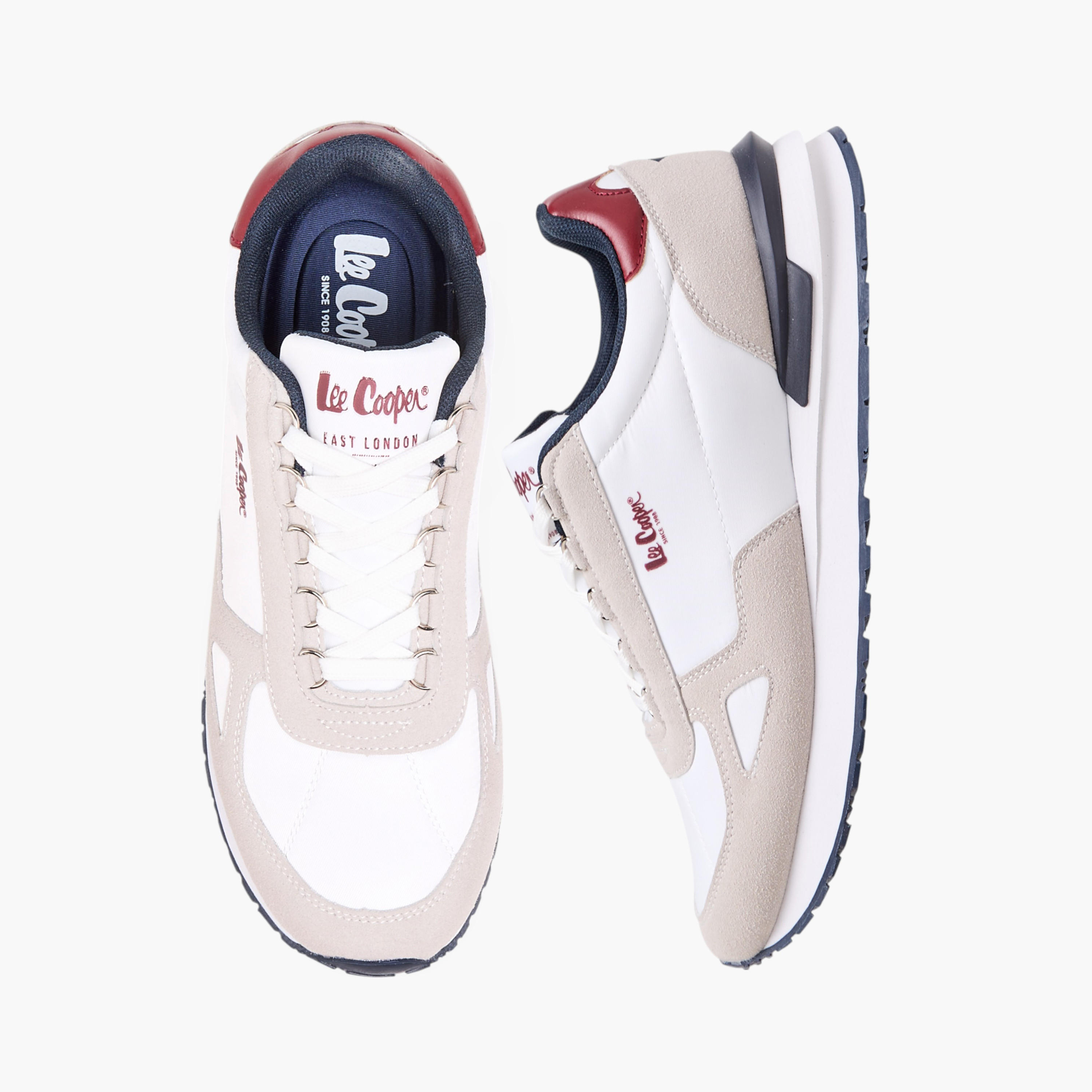 Lee Cooper Women's Panelled Lace-Up Sneakers-women-shoes-sneakers-image-1