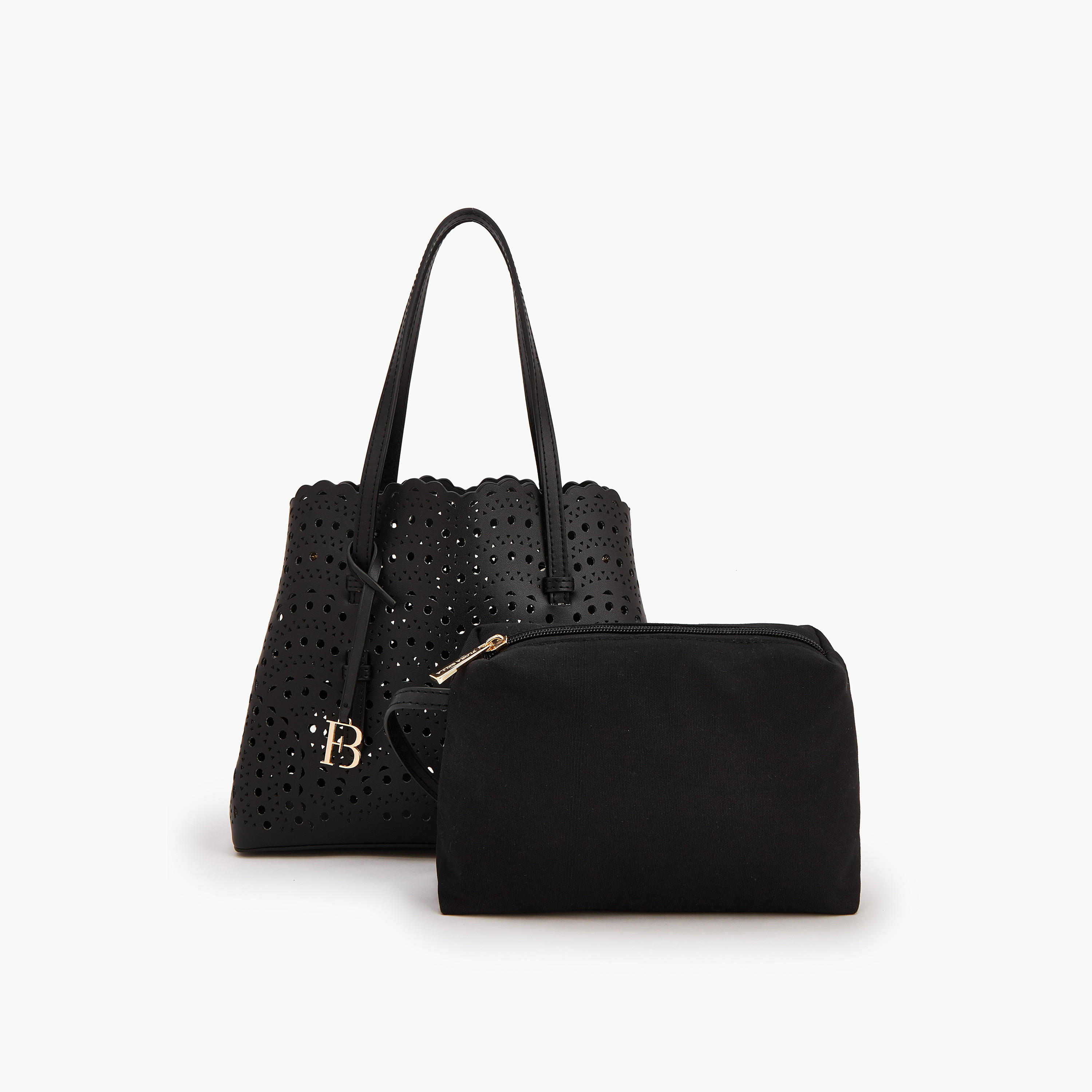 طقم شنطة توتي مفرّغة مع شنطة صغيرة من فلورا بيلا-women-bagsandwallets-handbags-image-1