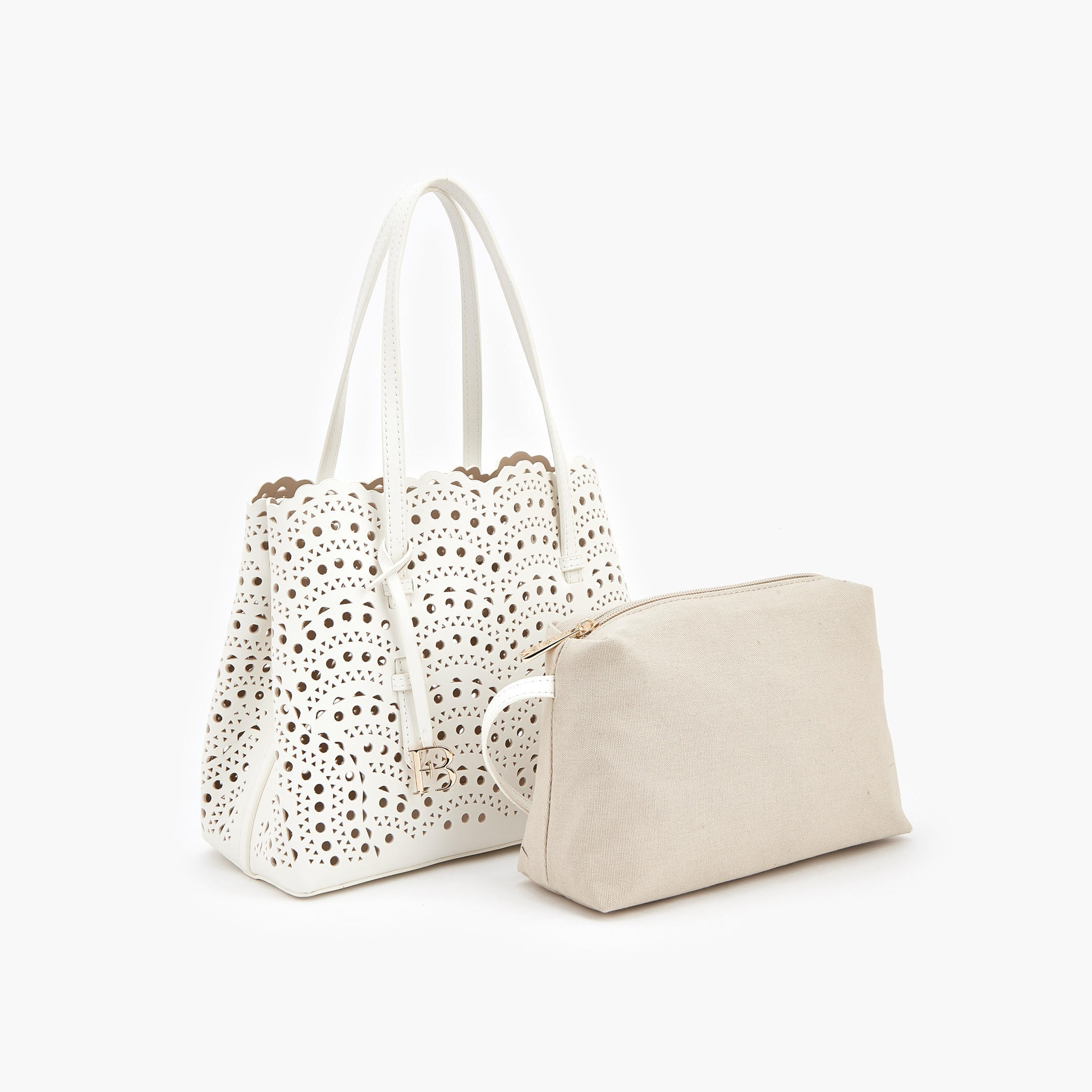 Flora Bella Cutwork Tote Bag with Pouch-women-bagsandwallets-handbags-image-2